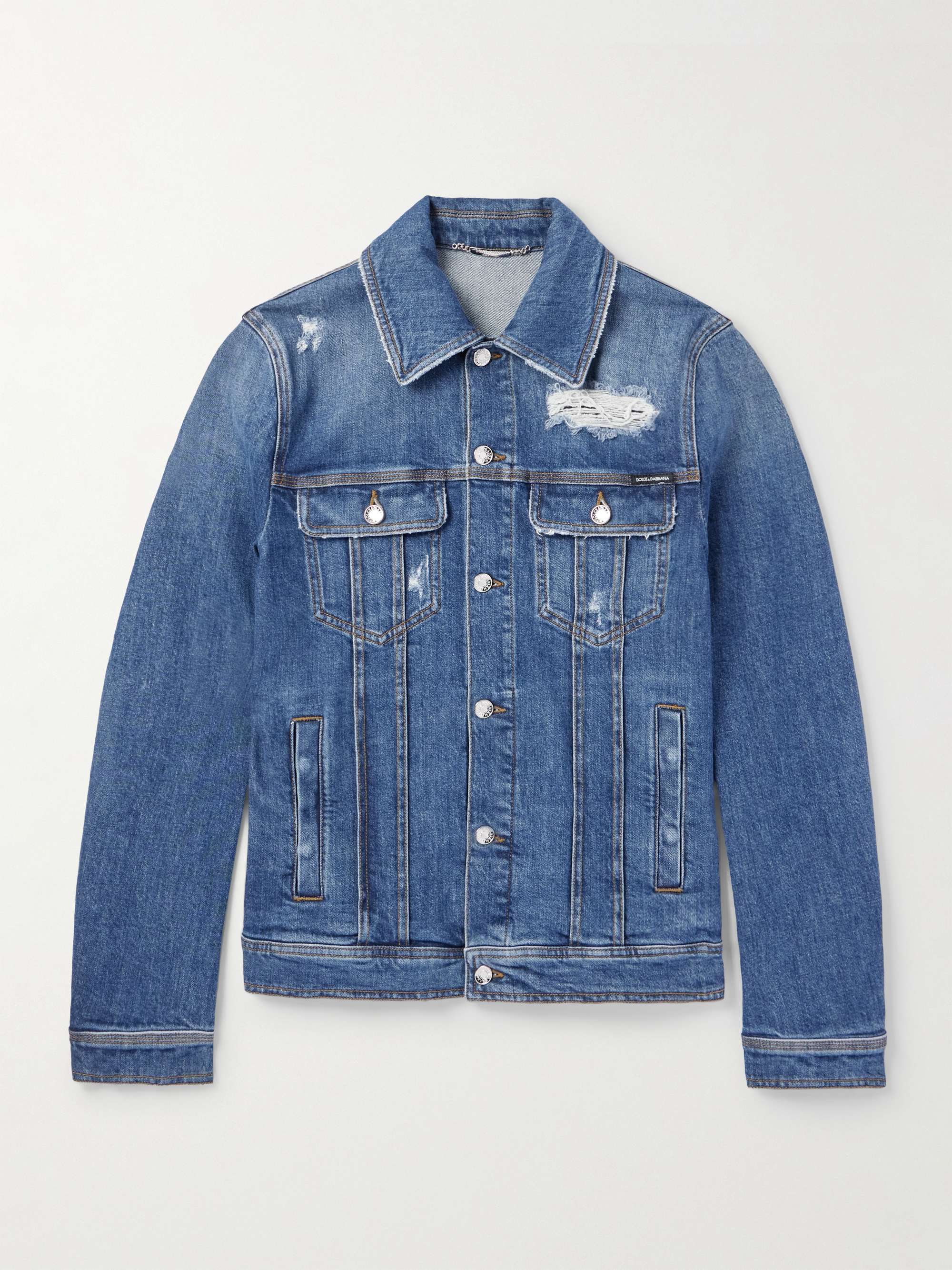 Slim-Fit Denim Jacket view