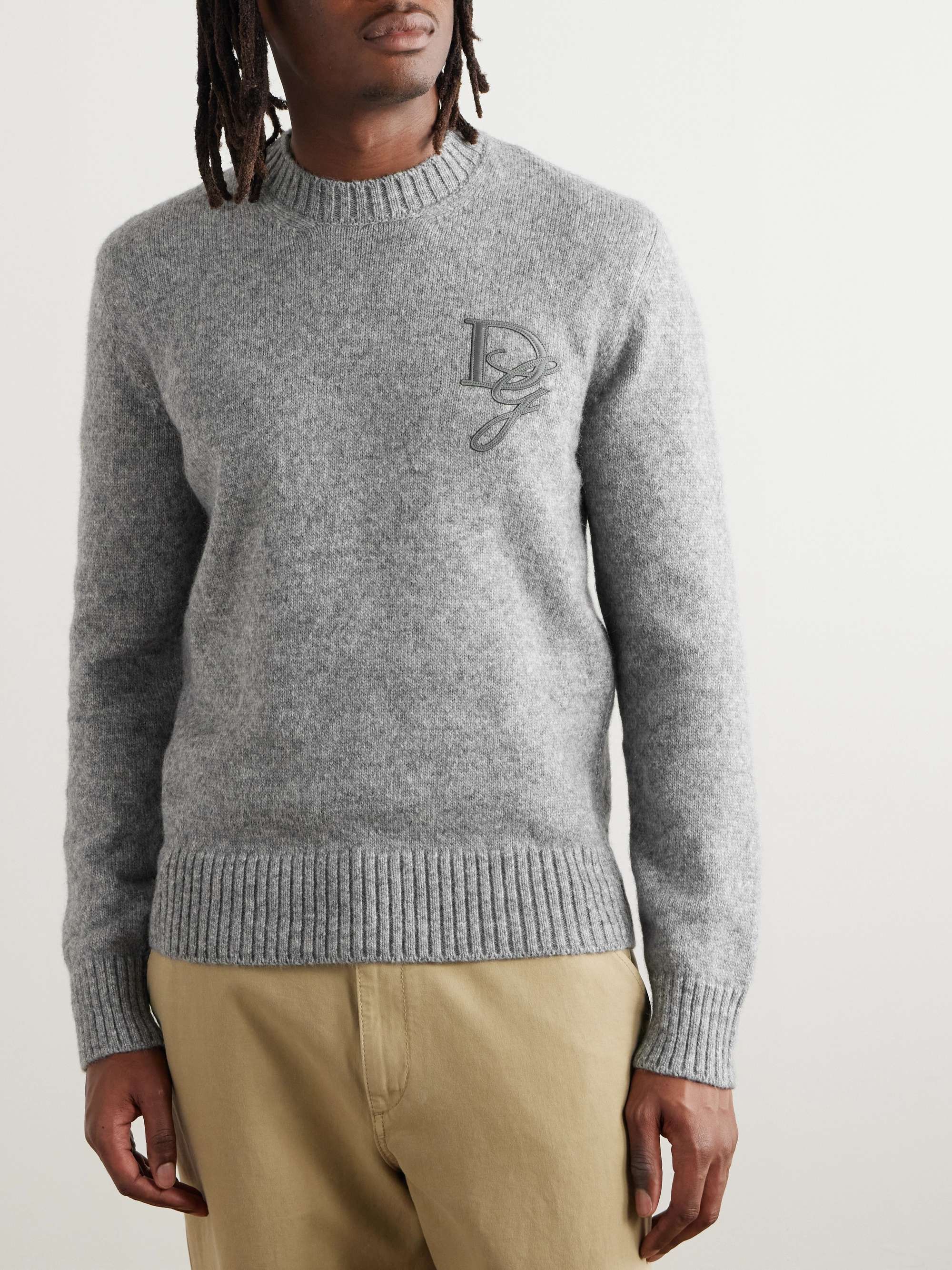 Logo-Appliquéd Knitted Sweater view