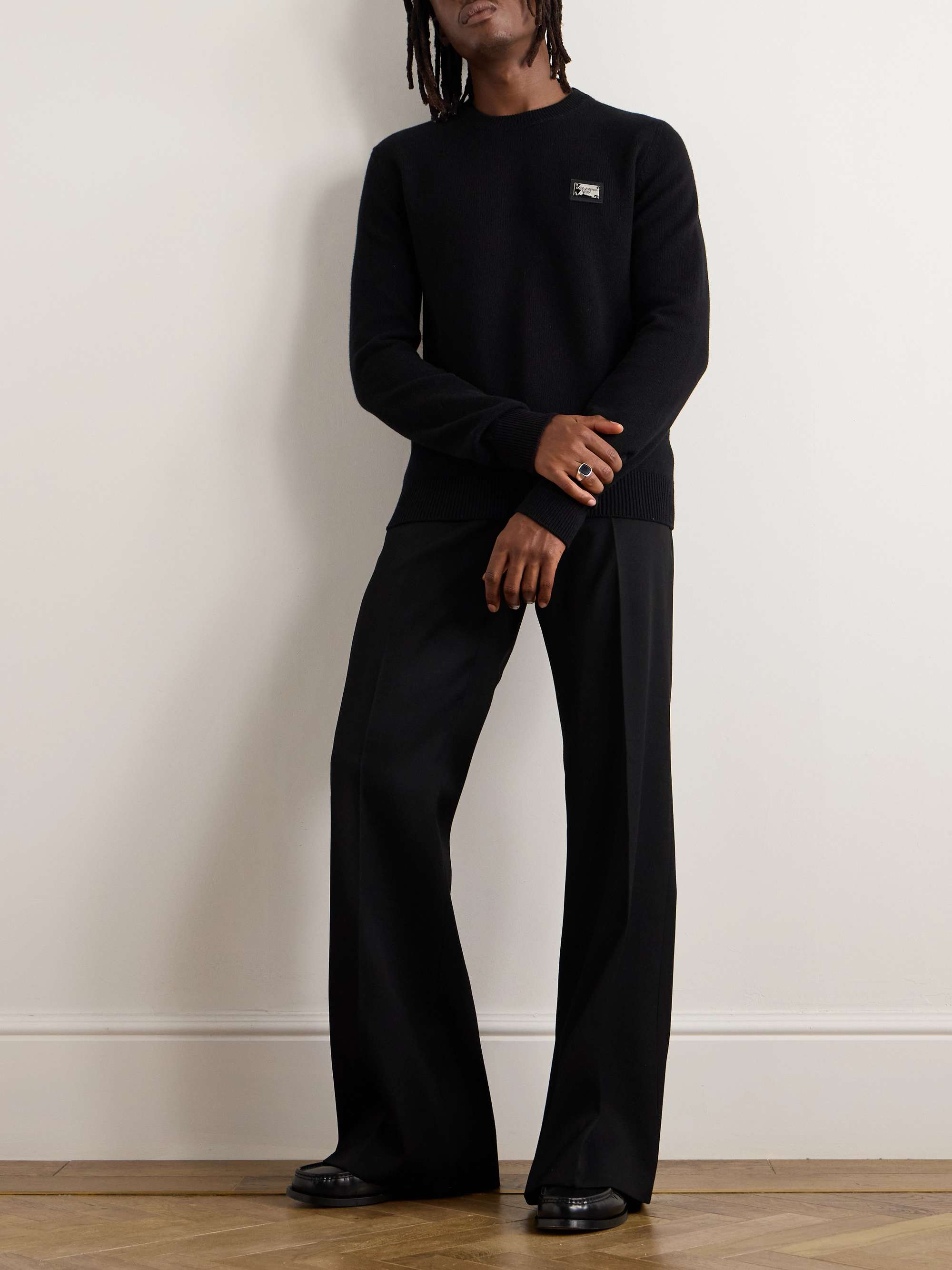 Logo-Appliquéd Wool Sweater view