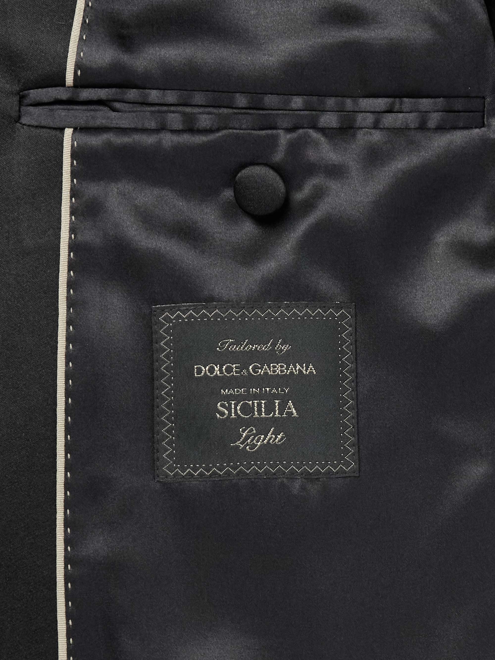 Silk-Trimmed Cotton-Blend Velvet Tuxedo Jacket view