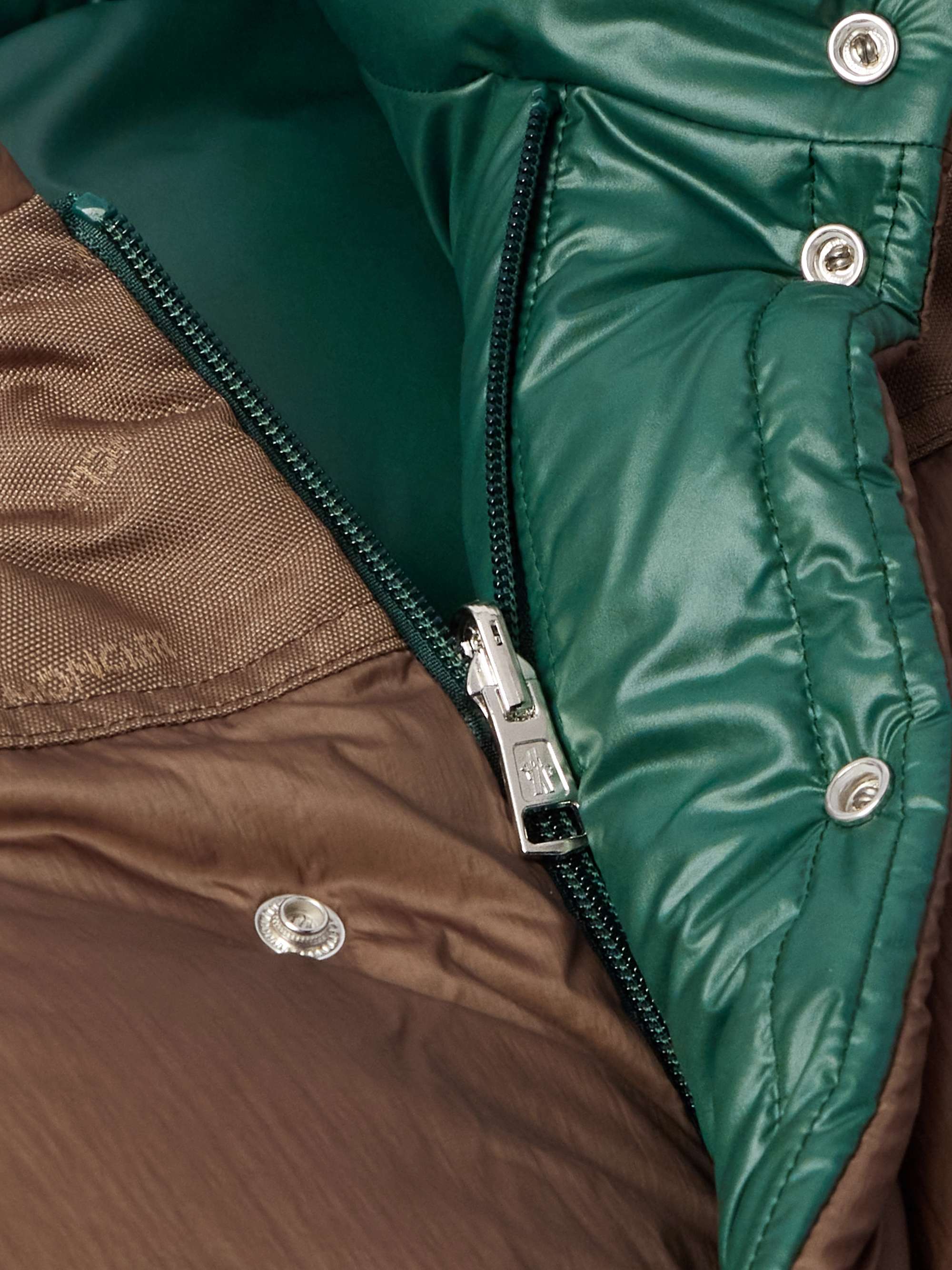 Reversible Convertible Canvas-Trimmed Quilted Shell Down Jacket view