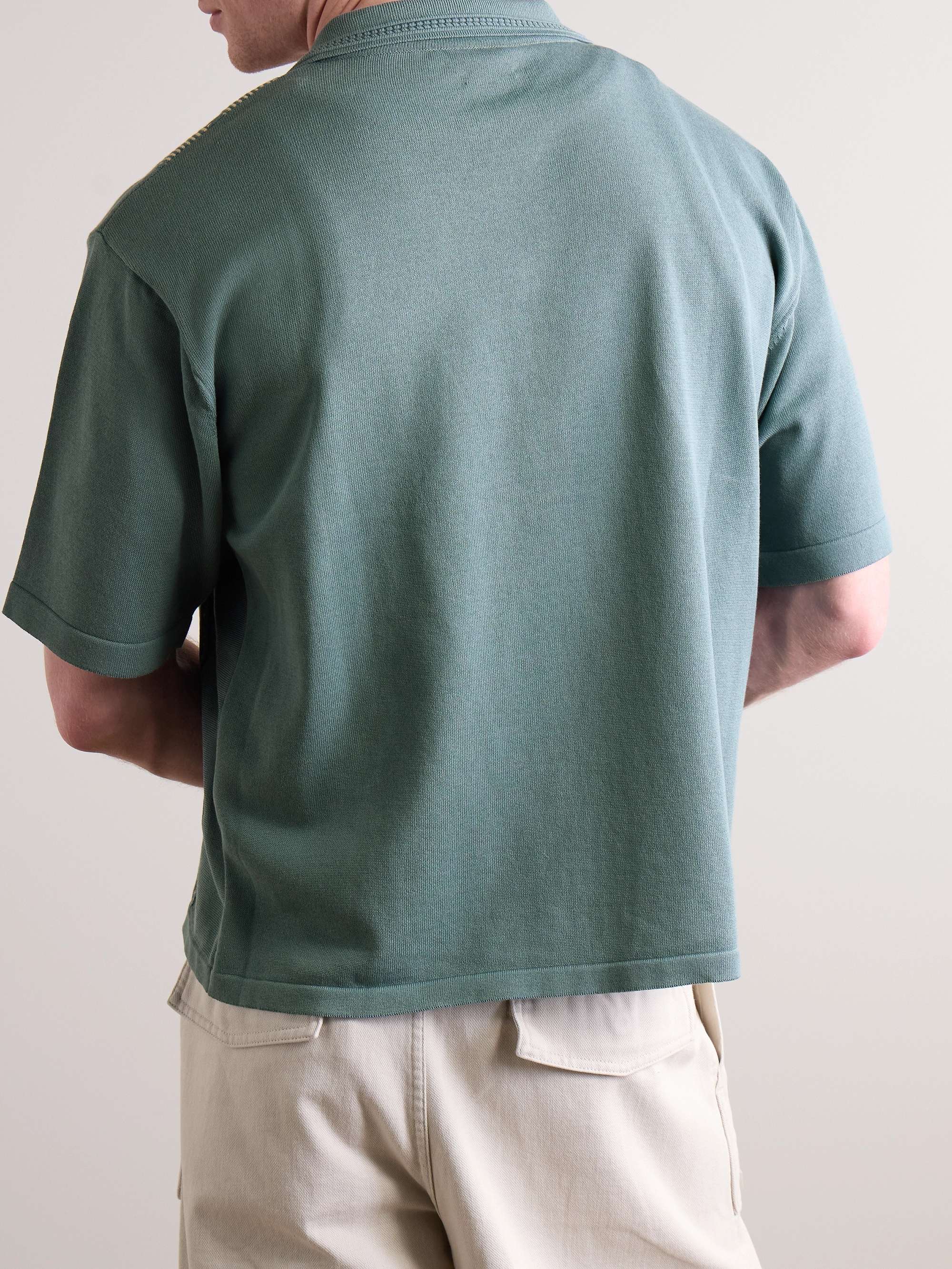 Tennessee Embroidered Cotton-Blend Jersey Polo Shirt view