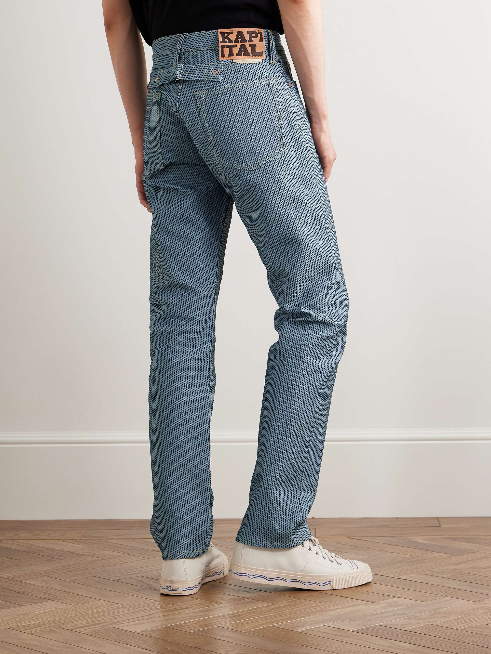 Century Slim-Fit Straight-Leg Embroidered Jeans view