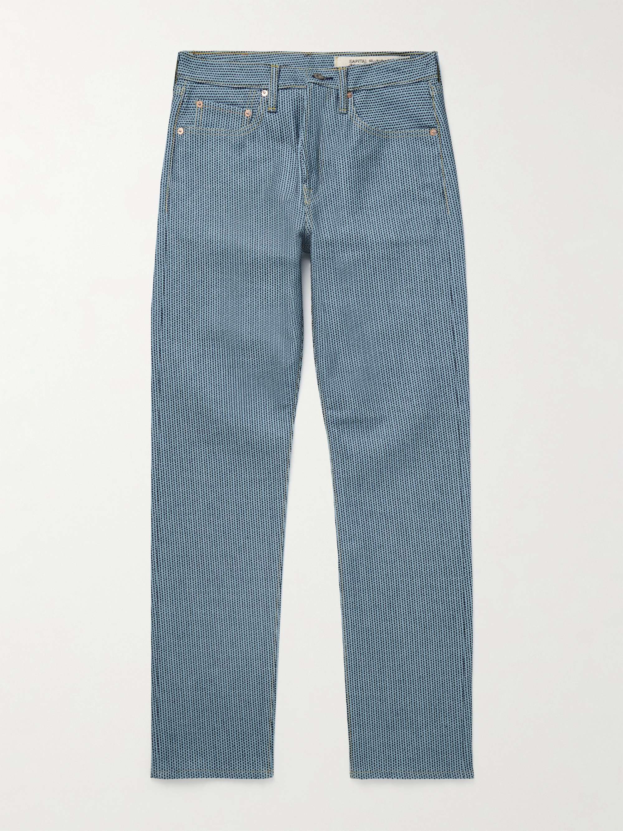 Century Slim-Fit Straight-Leg Embroidered Jeans view
