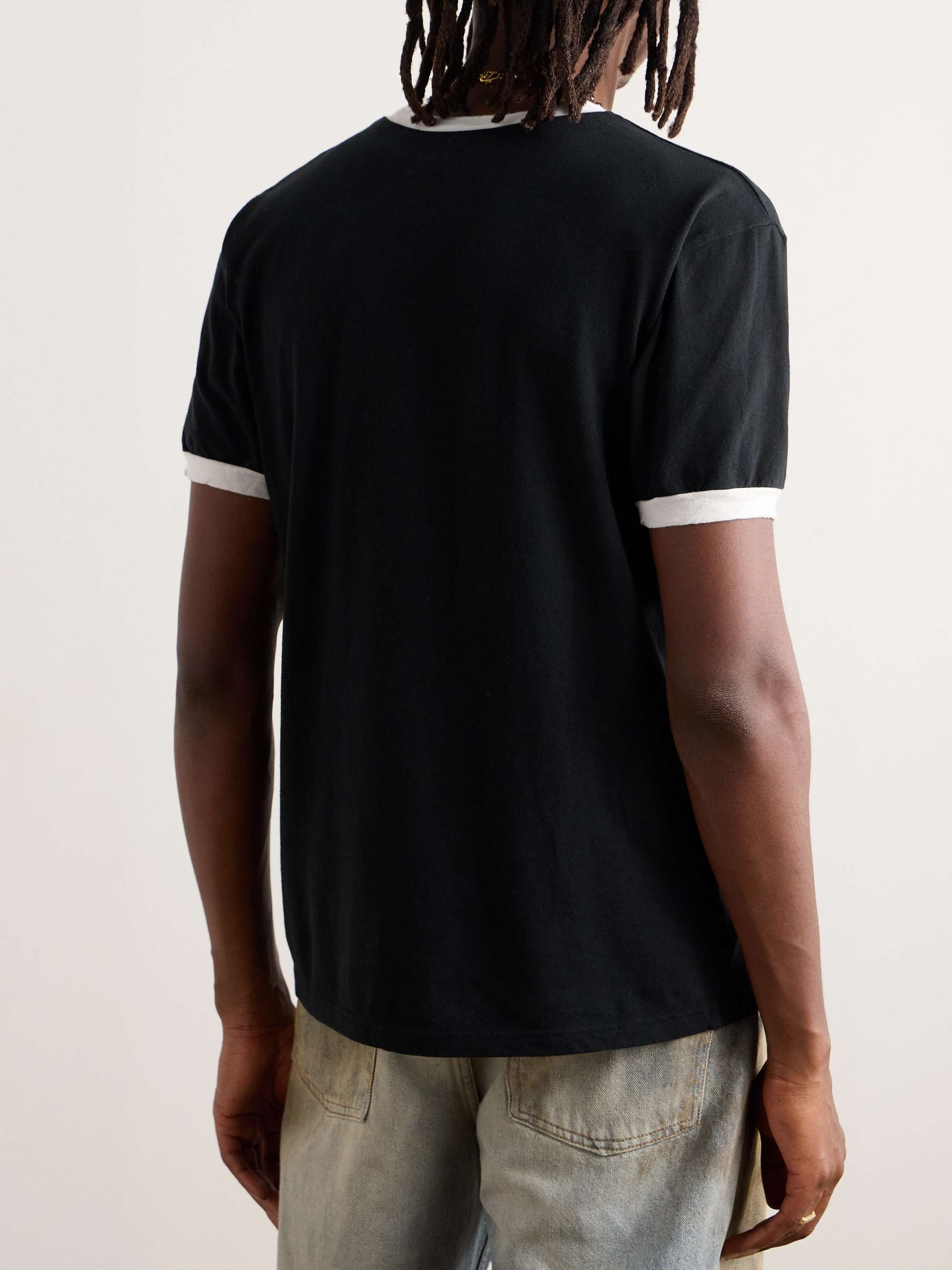 Slim-Fit Logo-Print Cotton-Jersey T-Shirt view