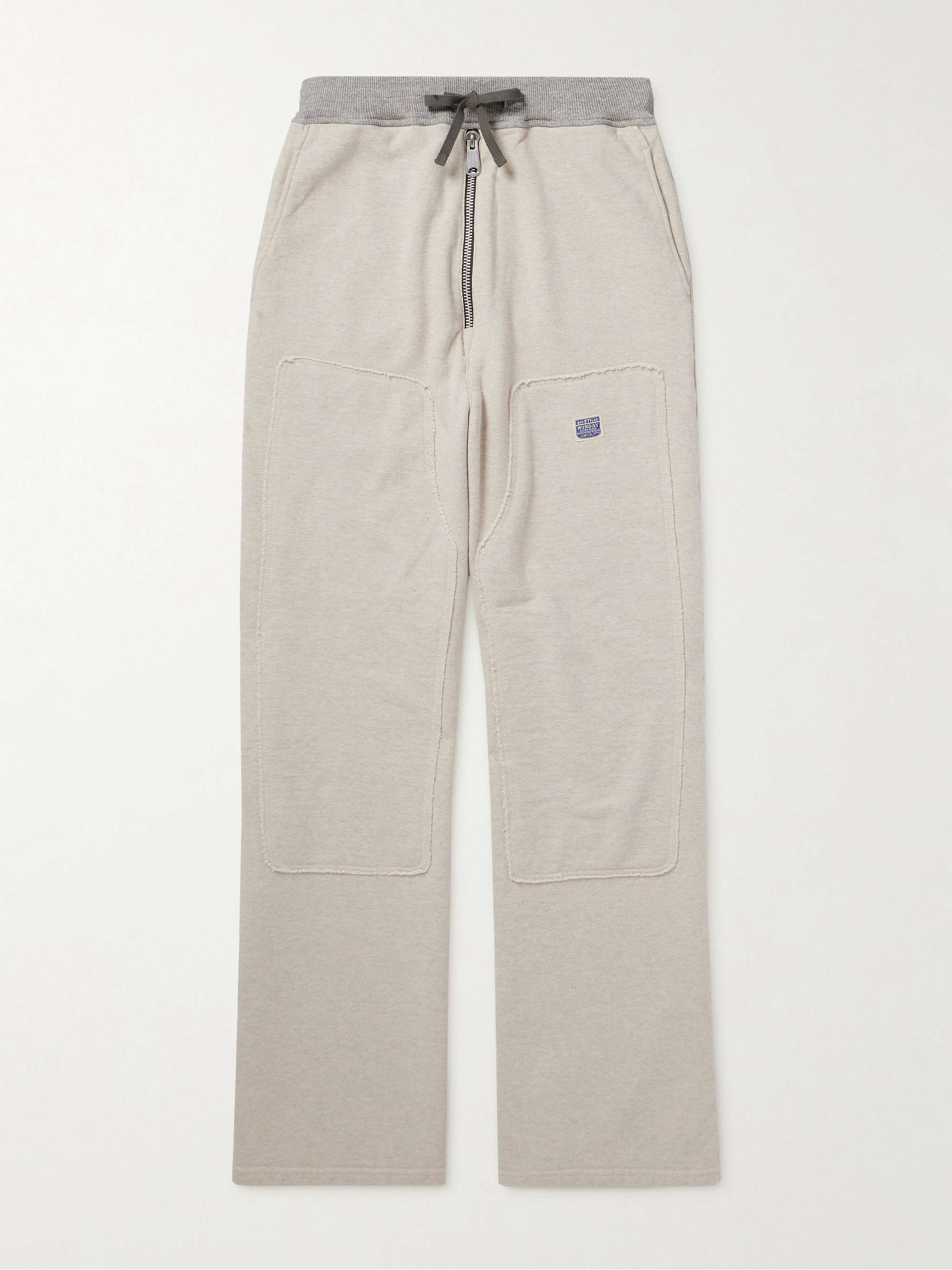 Flared Cotton-Jersey Sweatpants view