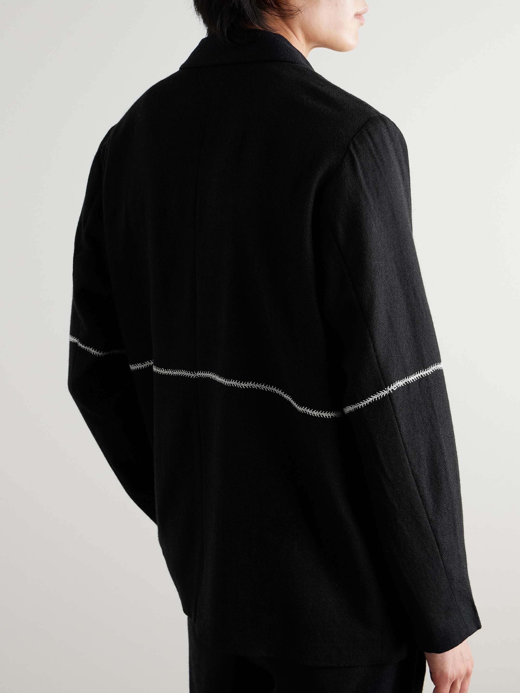 Embroidered Wool Blazer view