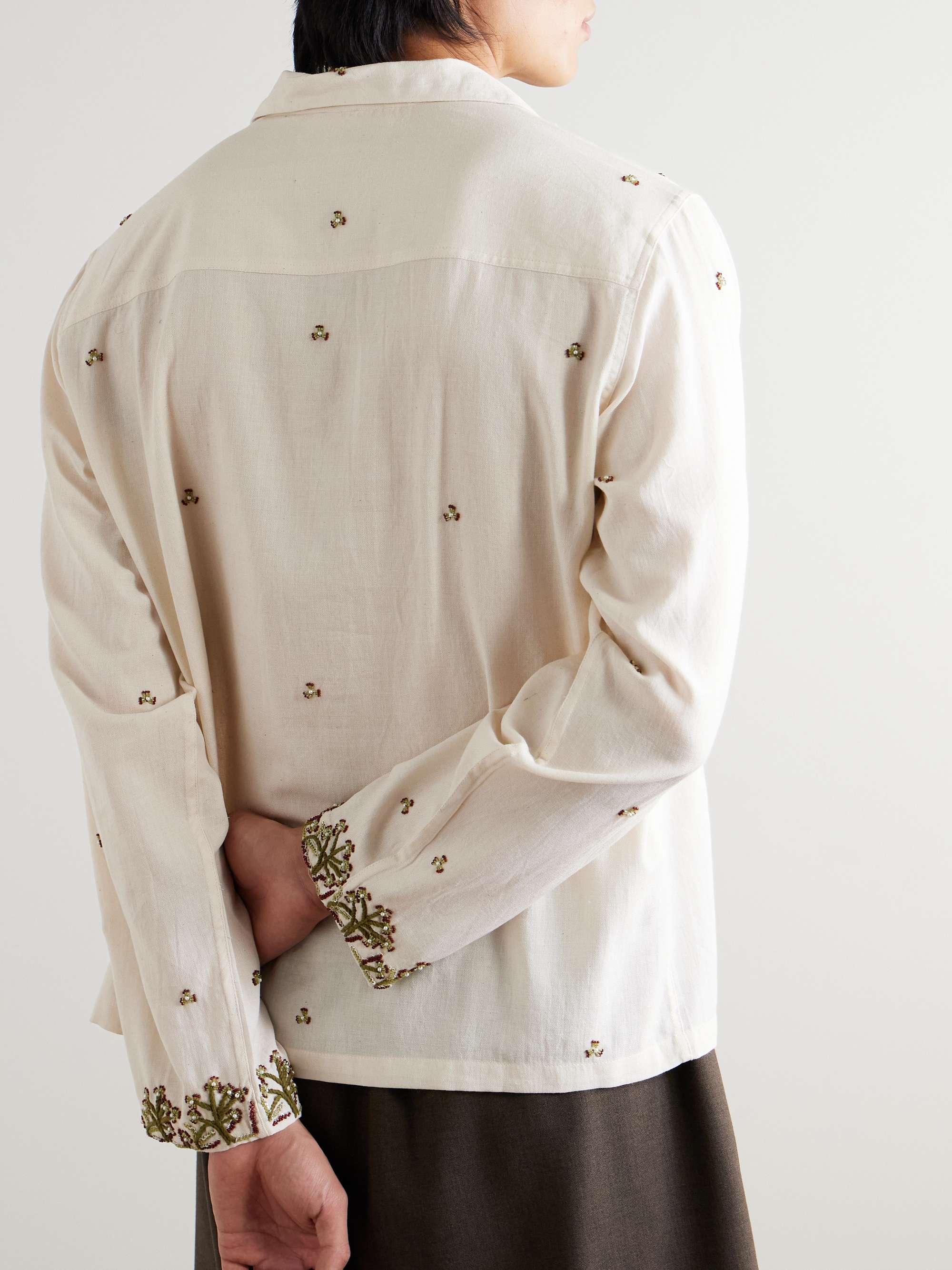 + Baracuta Camp-Collar Embroidered Cotton Shirt view
