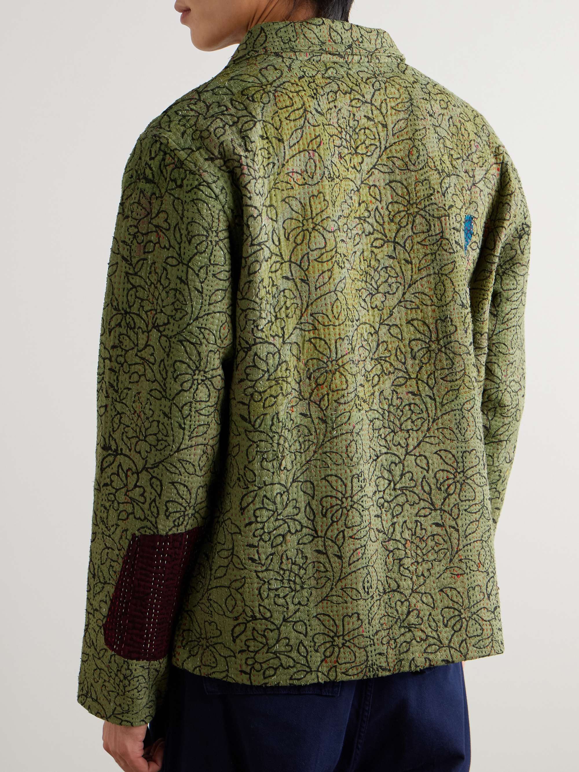 Embroidered Printed Cotton Jacket view