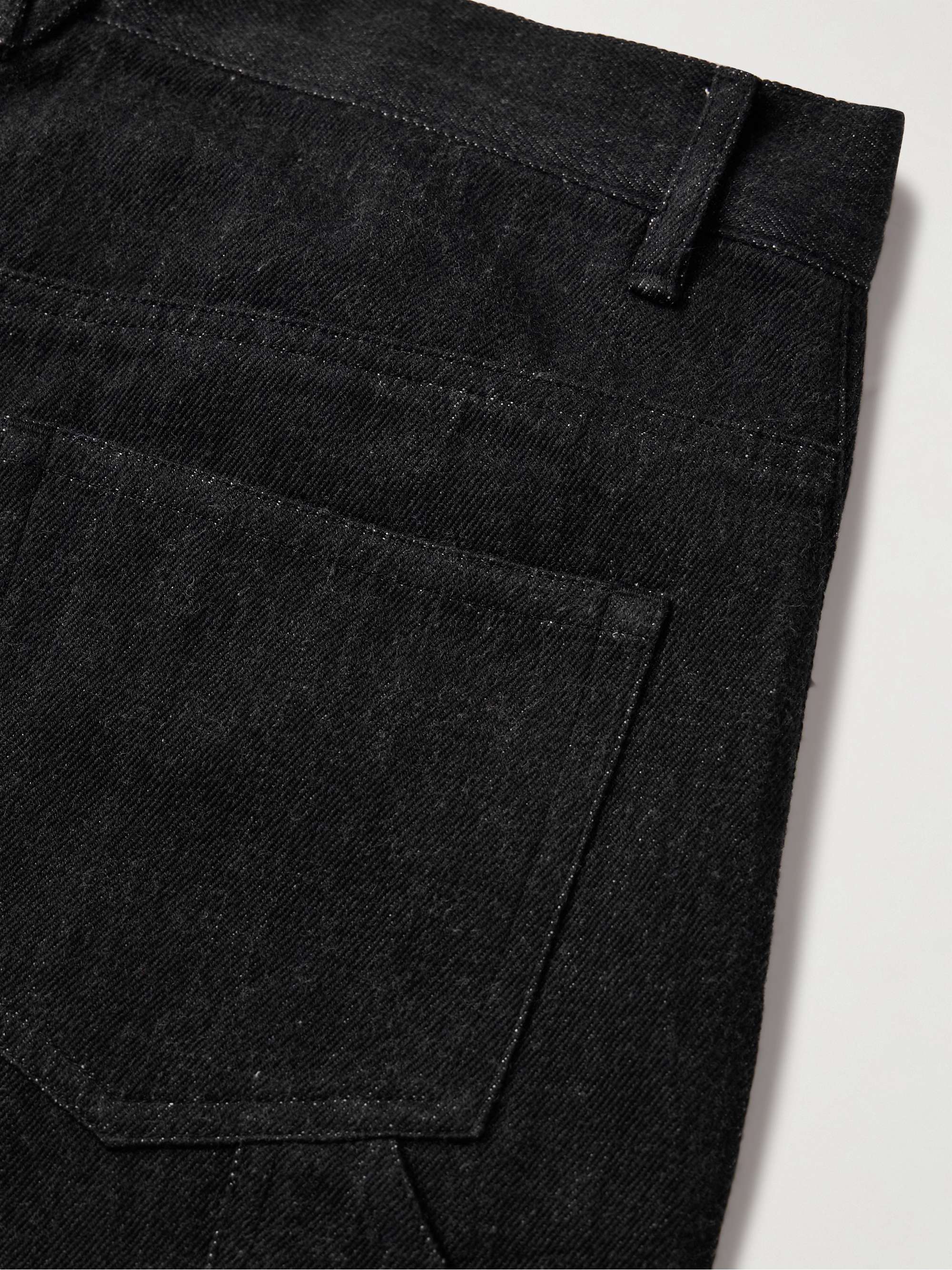 Straight-Leg Embellished Embroidered Jeans view