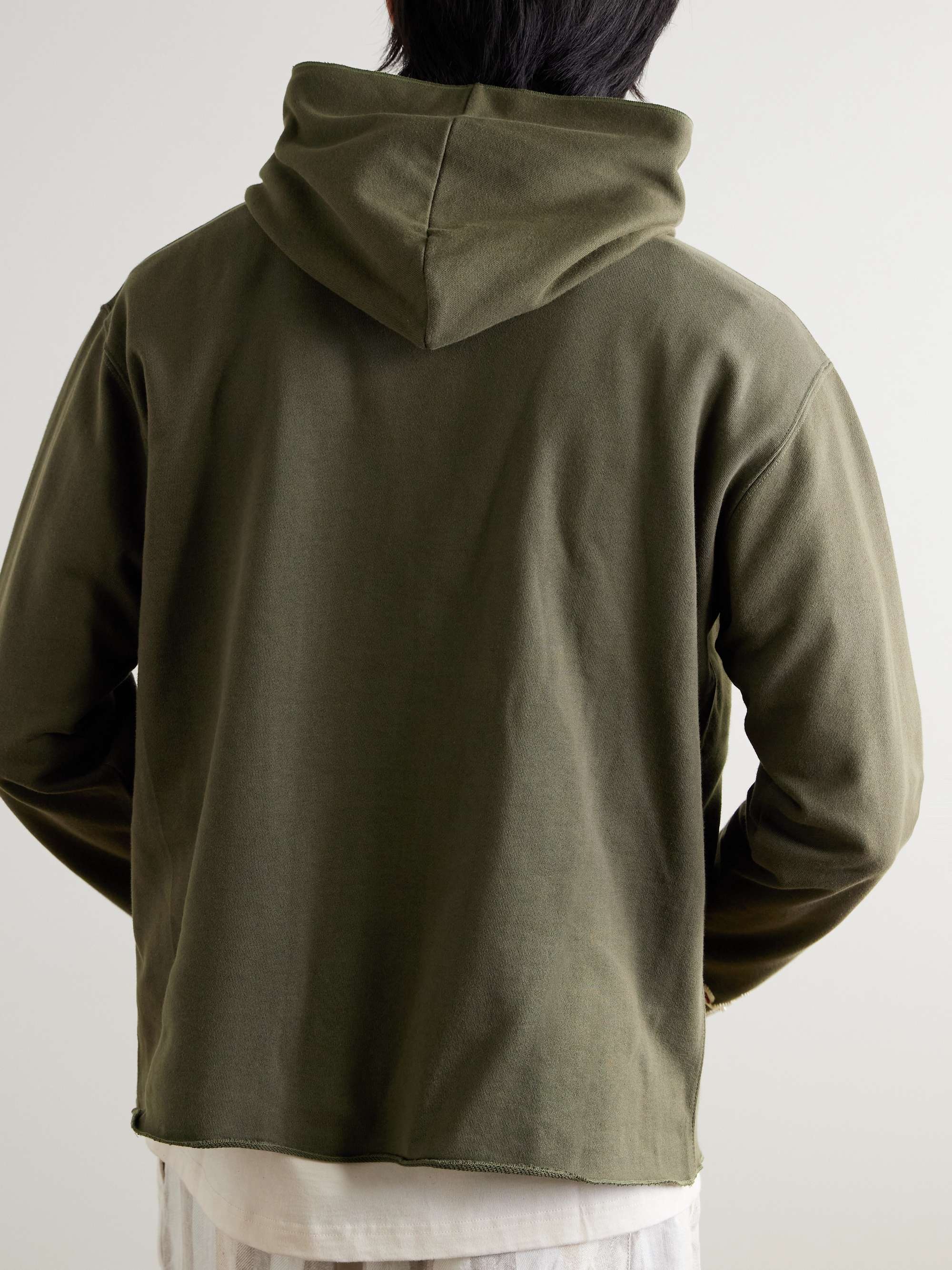 + Baracuta Embroidered Cotton-Jersey Hoodie view
