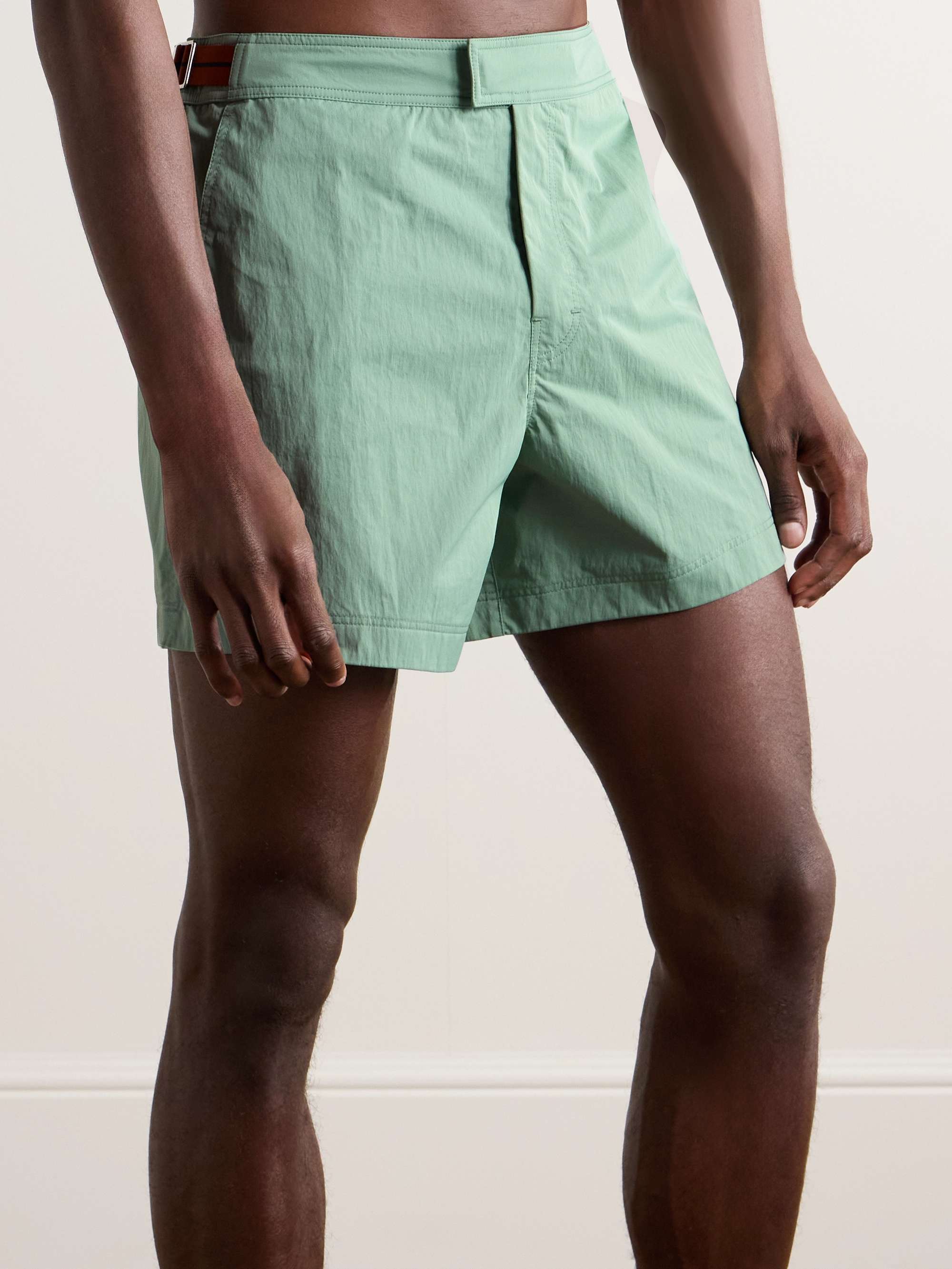 Straight-Leg Mid-Length Swim Shorts view