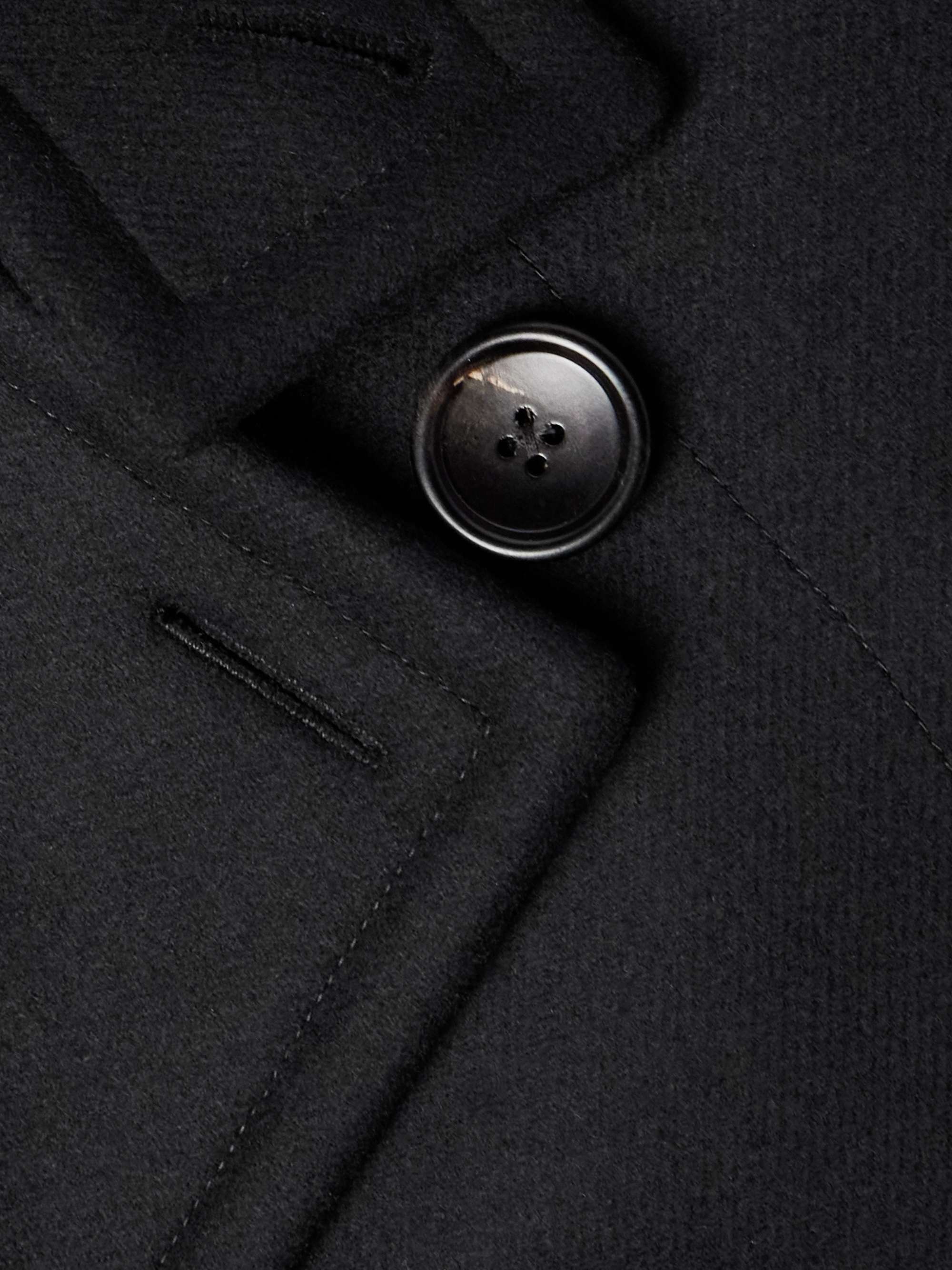 Double-Breasted Wool-Felt Coat view