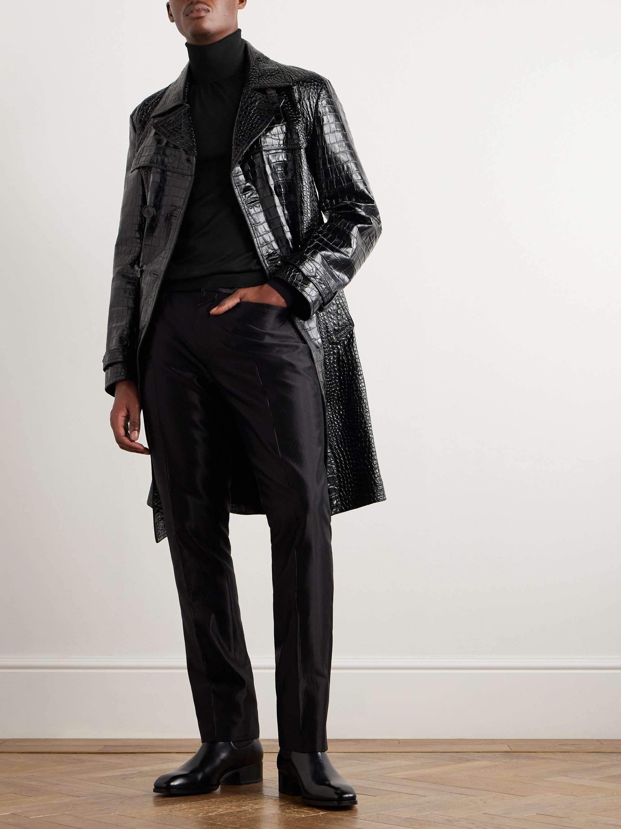 Cashmere and Silk-Blend Rollneck Sweater view