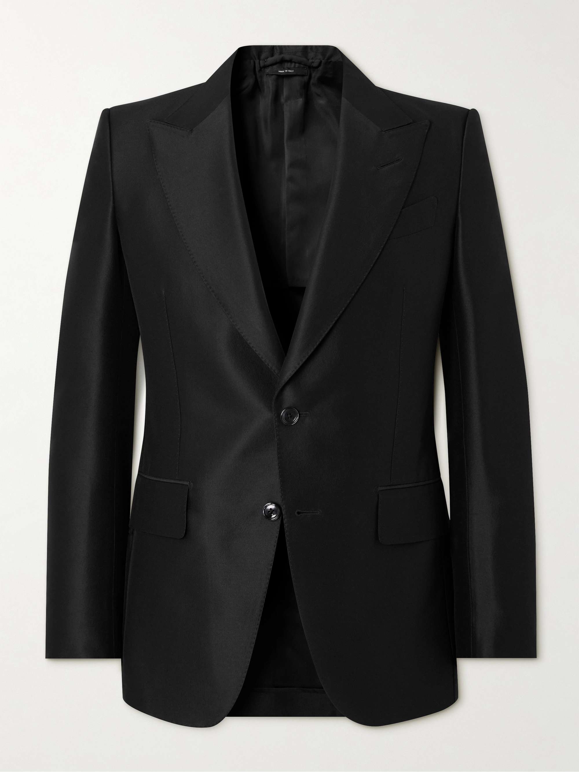 Dyylan Wool and Silk-Blend Twill Suit Jacket view