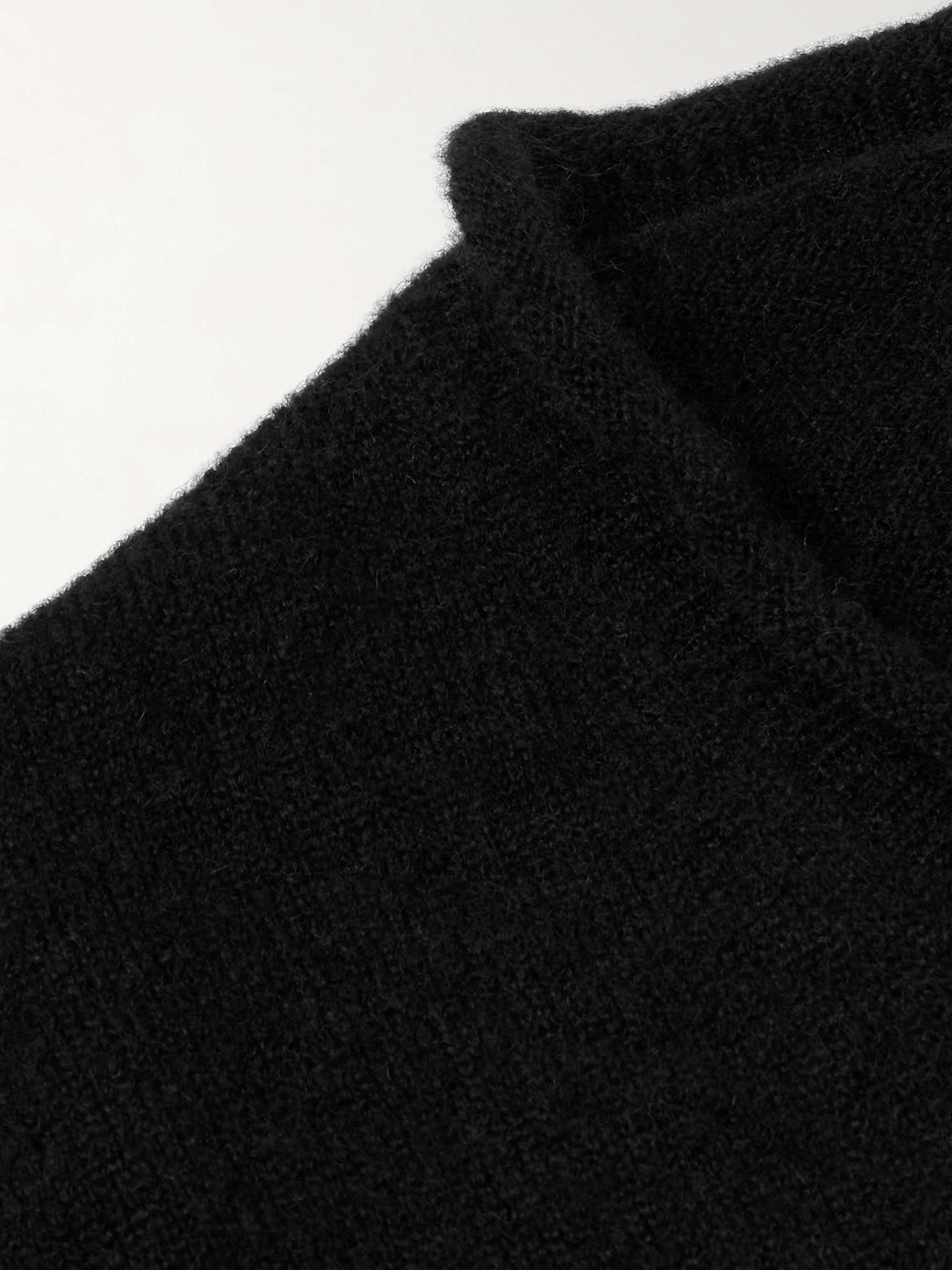 Slim-Fit Cashmere and Silk-Blend Sweater view