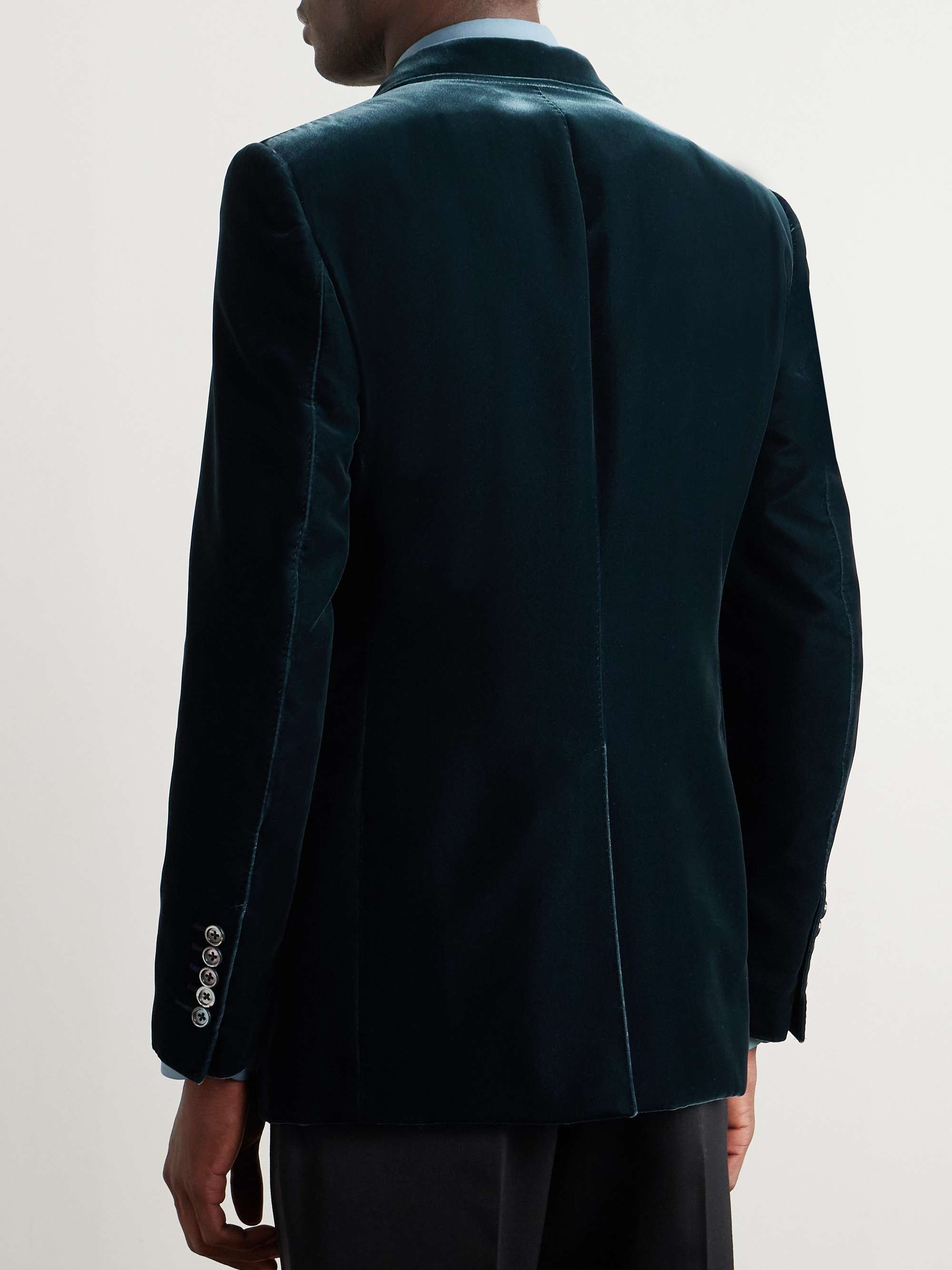 Dyylan Double-Breasted Velvet Tuxedo Jacket view