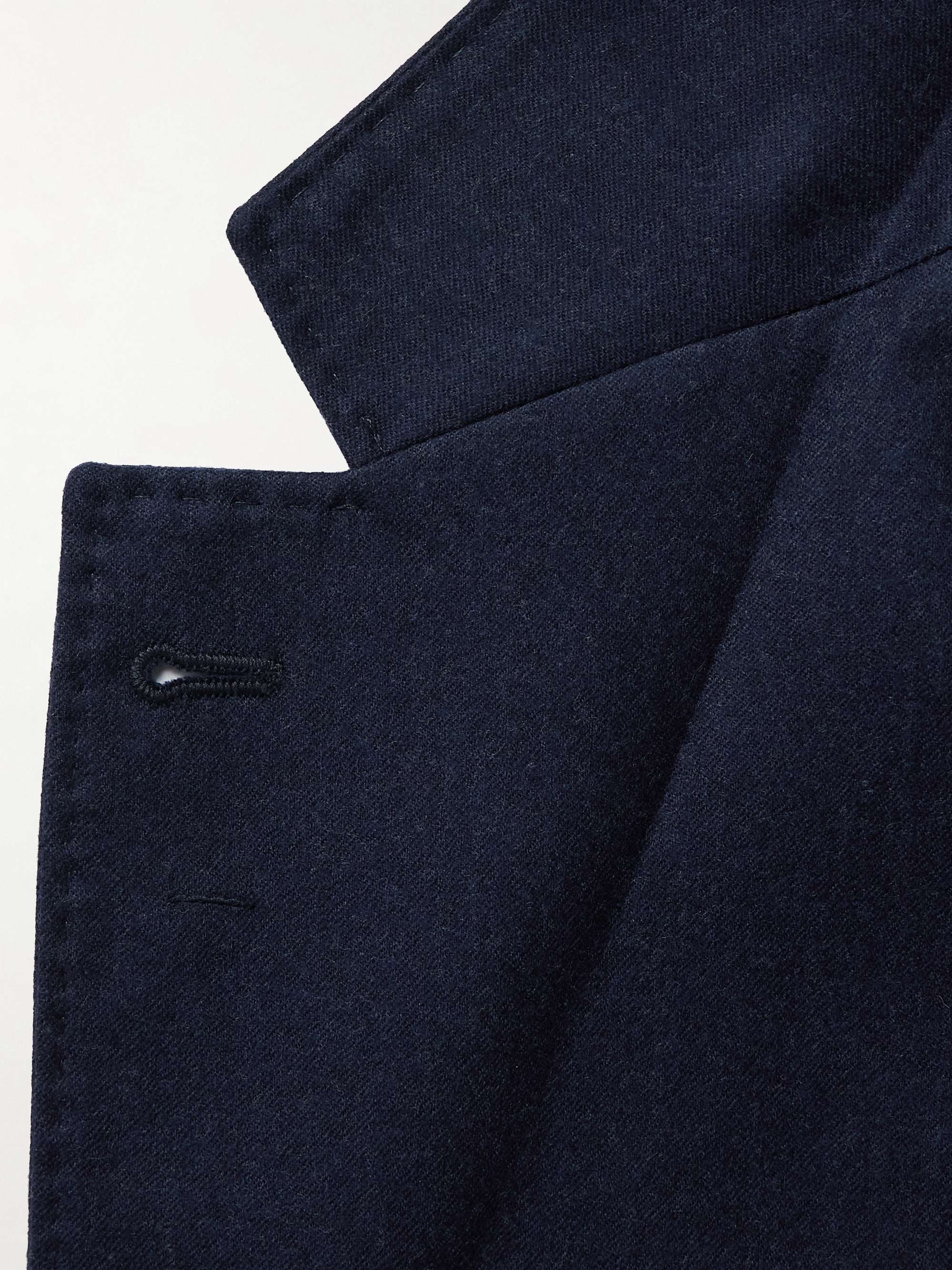 Unstructured Virgin Wool-Flannel Blazer view