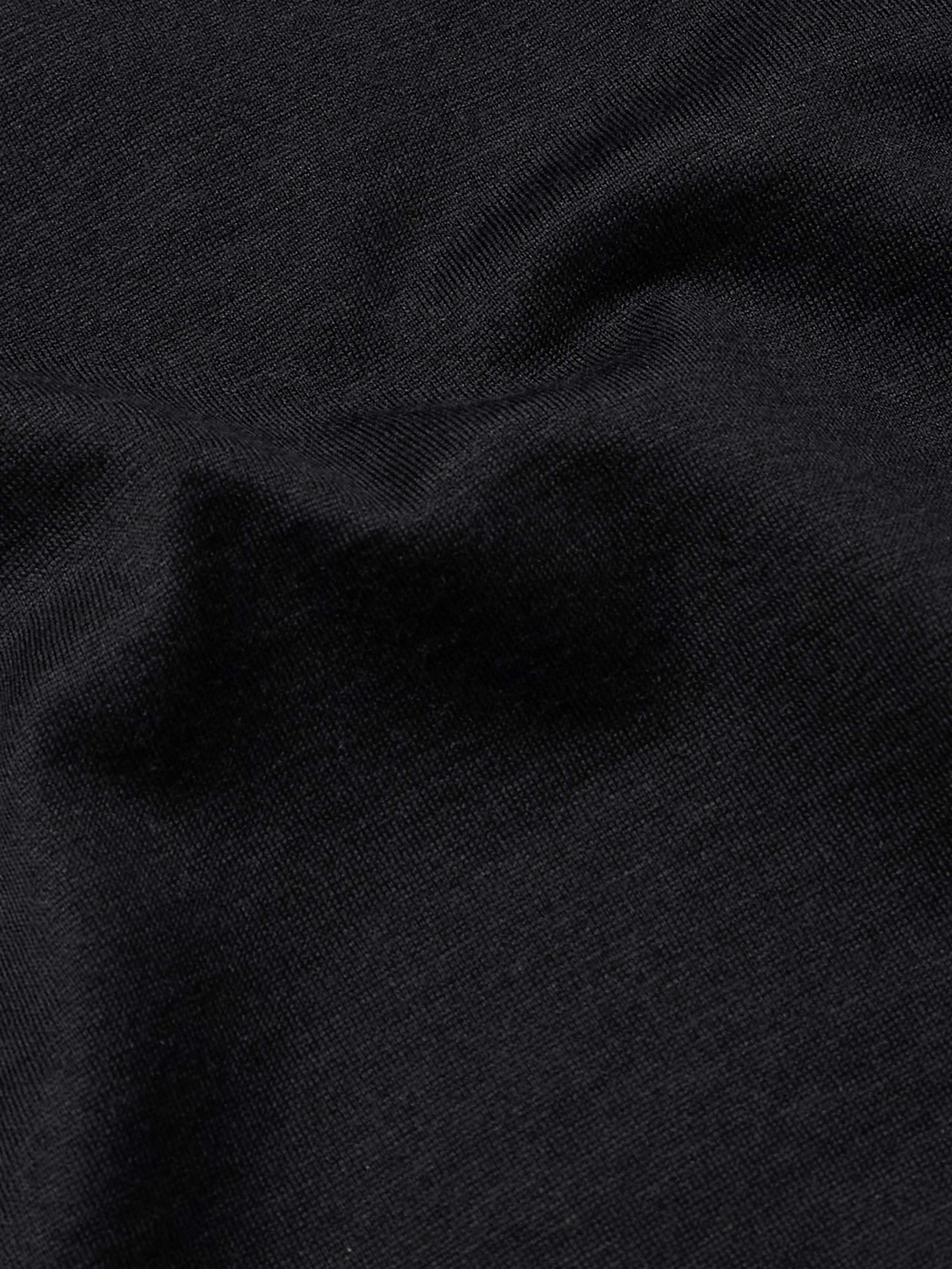 Layered Silk and Cotton-Blend Jersey T-Shirt view