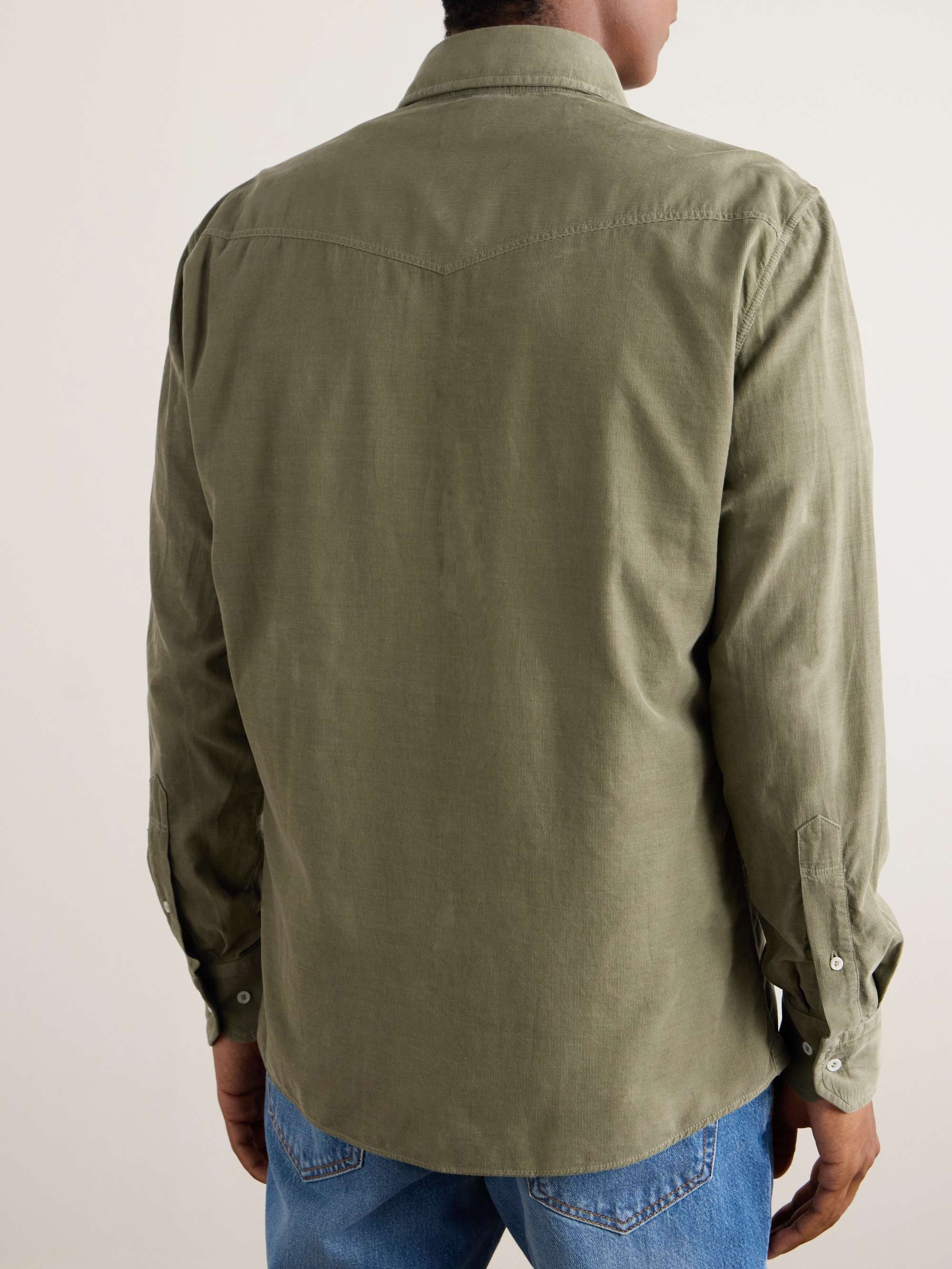 Cotton-Needlecord Western Shirt view