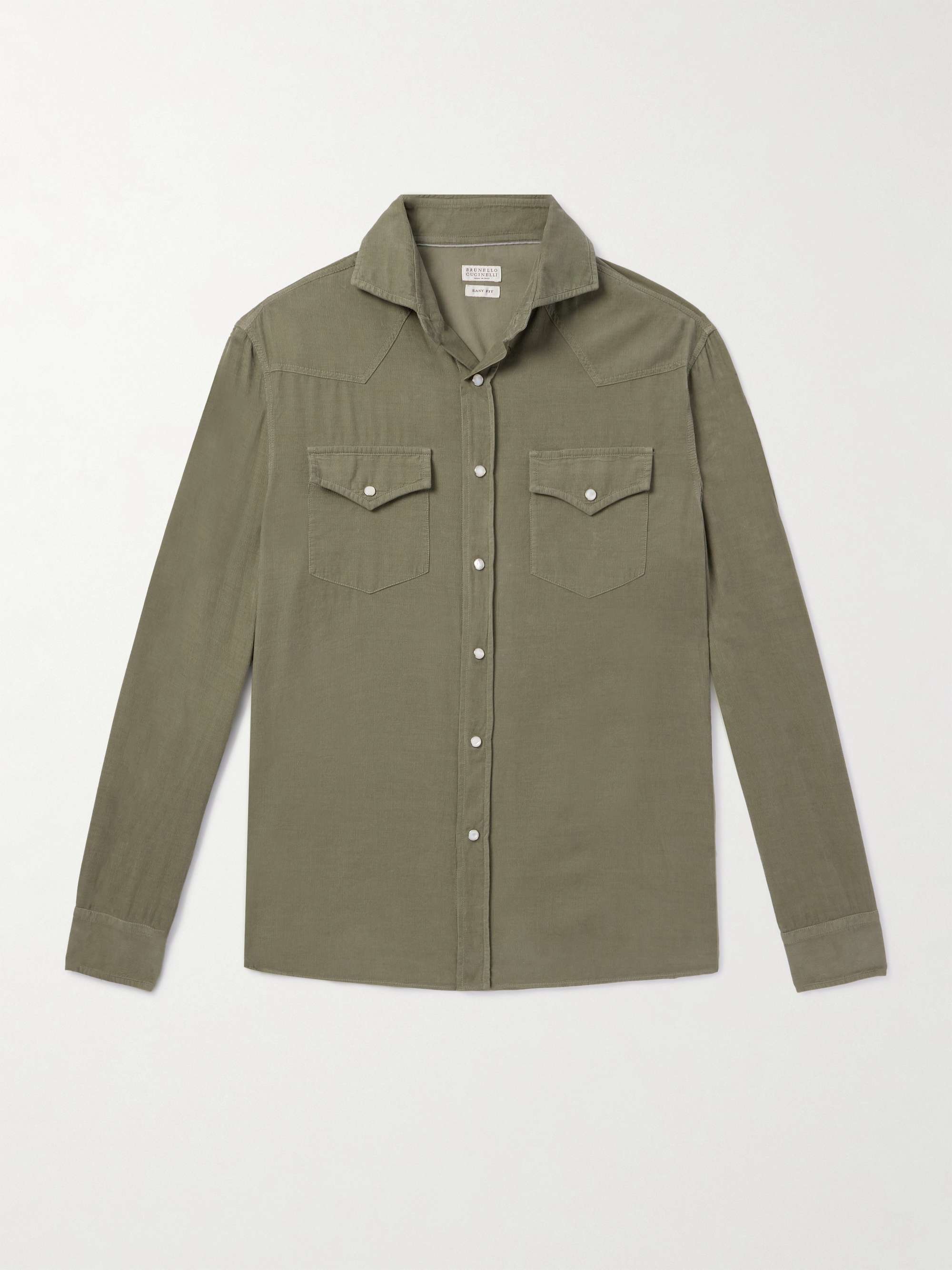 Cotton-Needlecord Western Shirt view