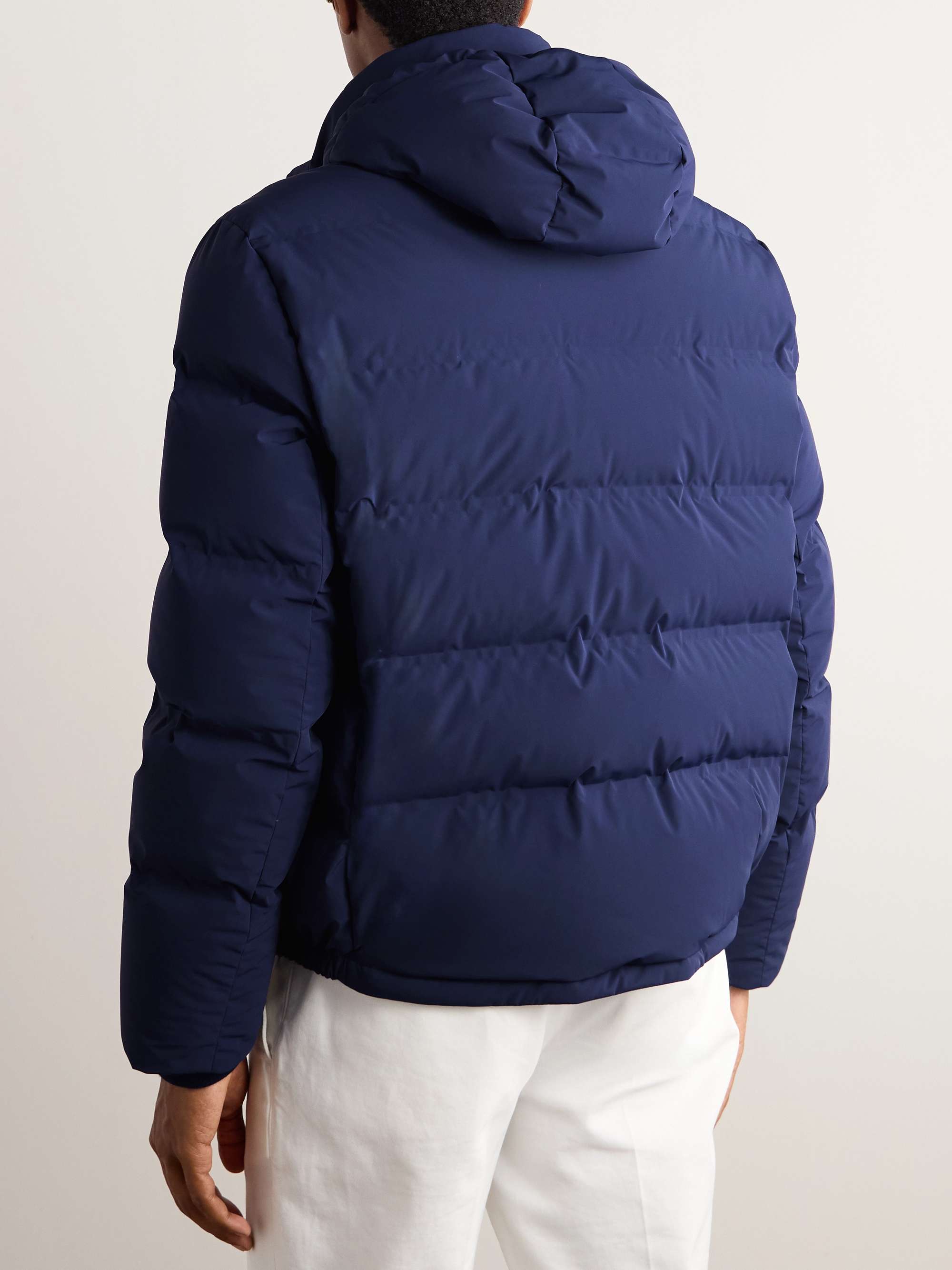 Quilted Padded Hooded Shell Down Jacket view