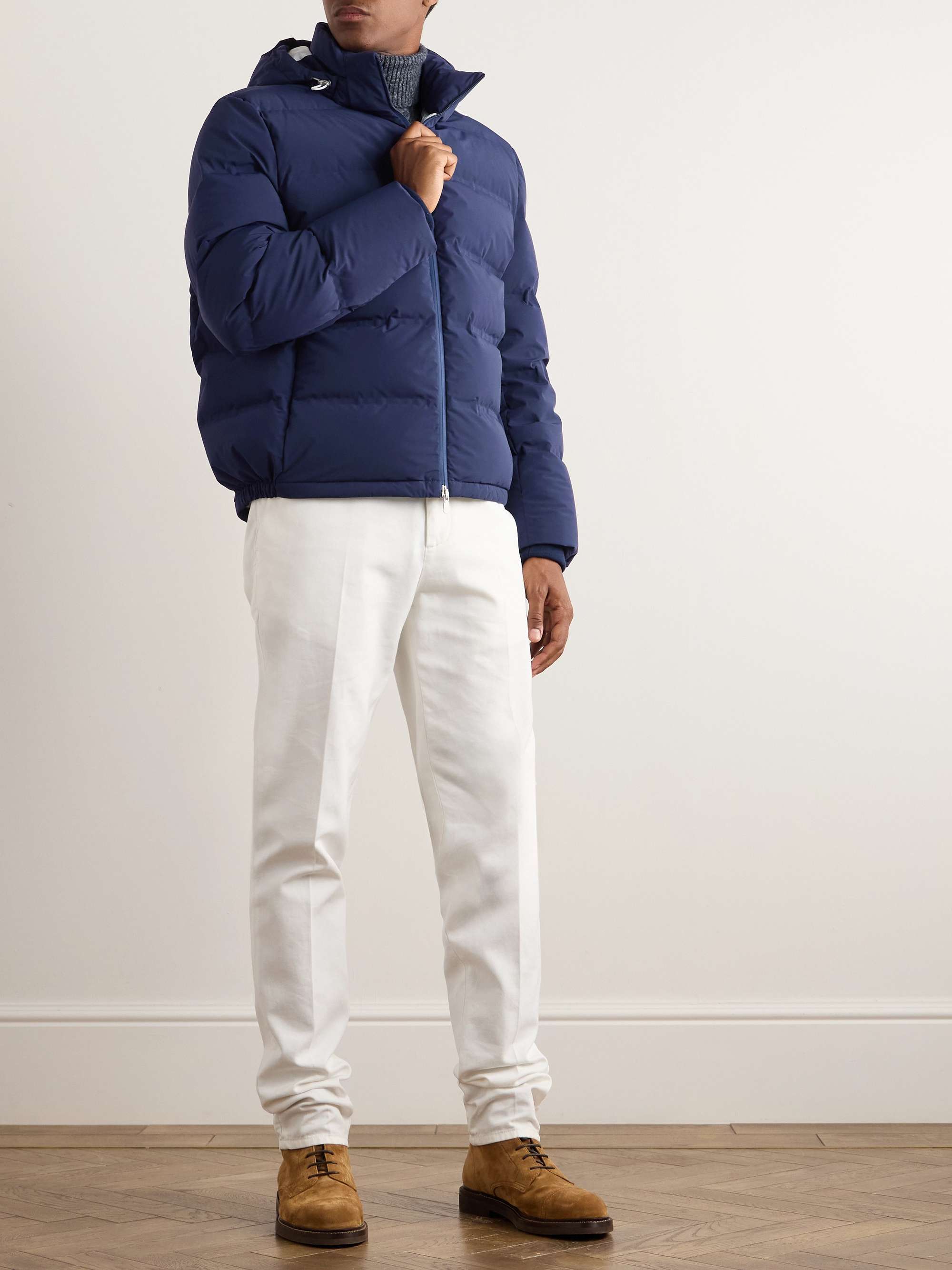 Quilted Padded Hooded Shell Down Jacket view