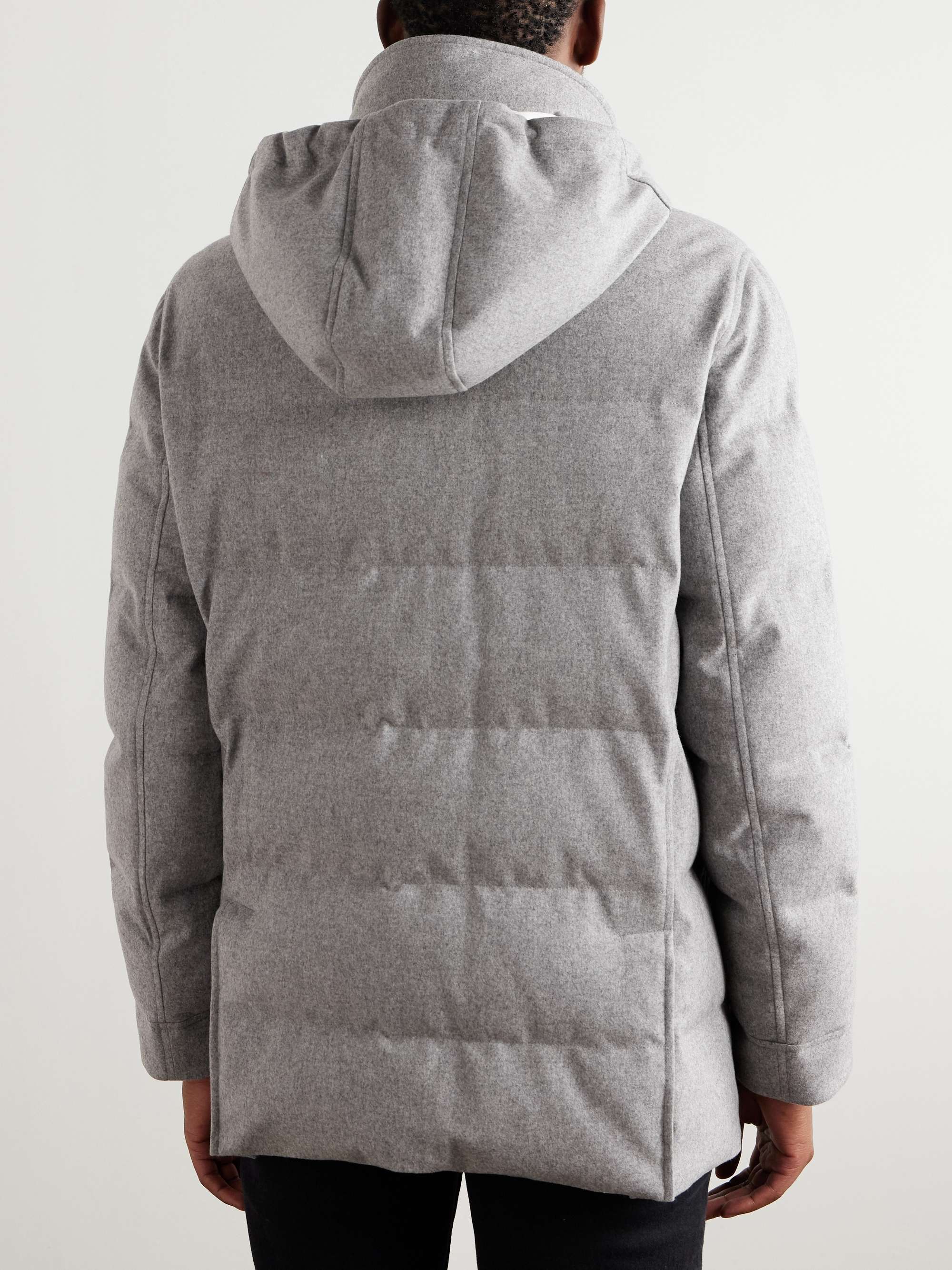 Quilted Wool Down Parka view