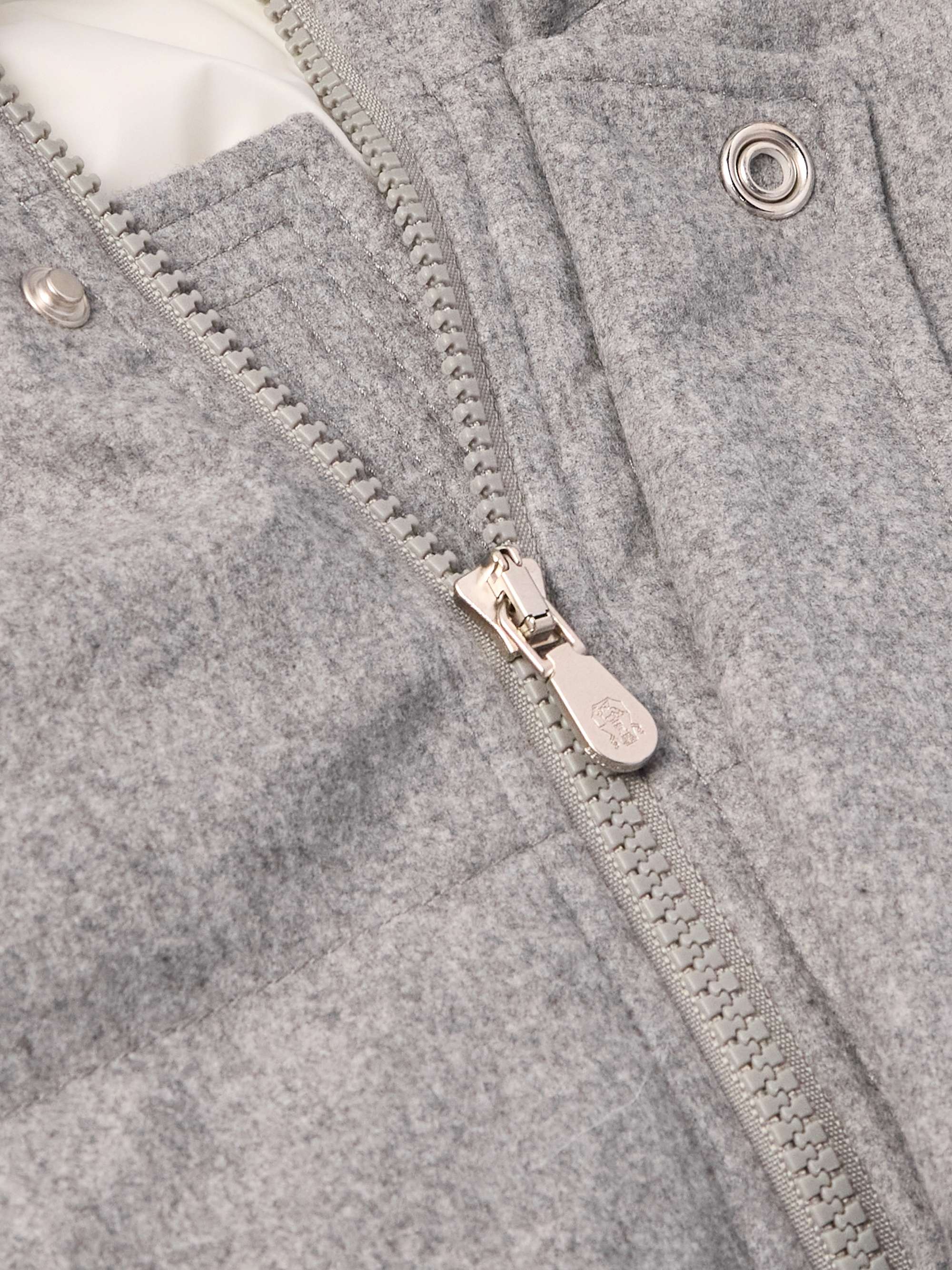 Quilted Wool Down Parka view