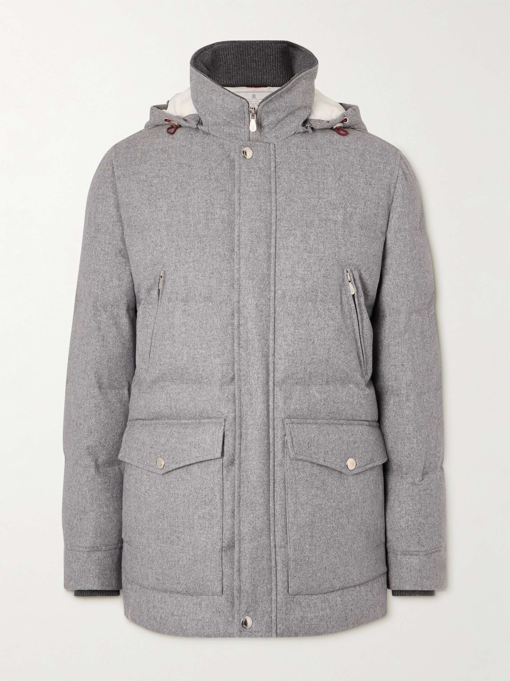 Quilted Wool Down Parka view