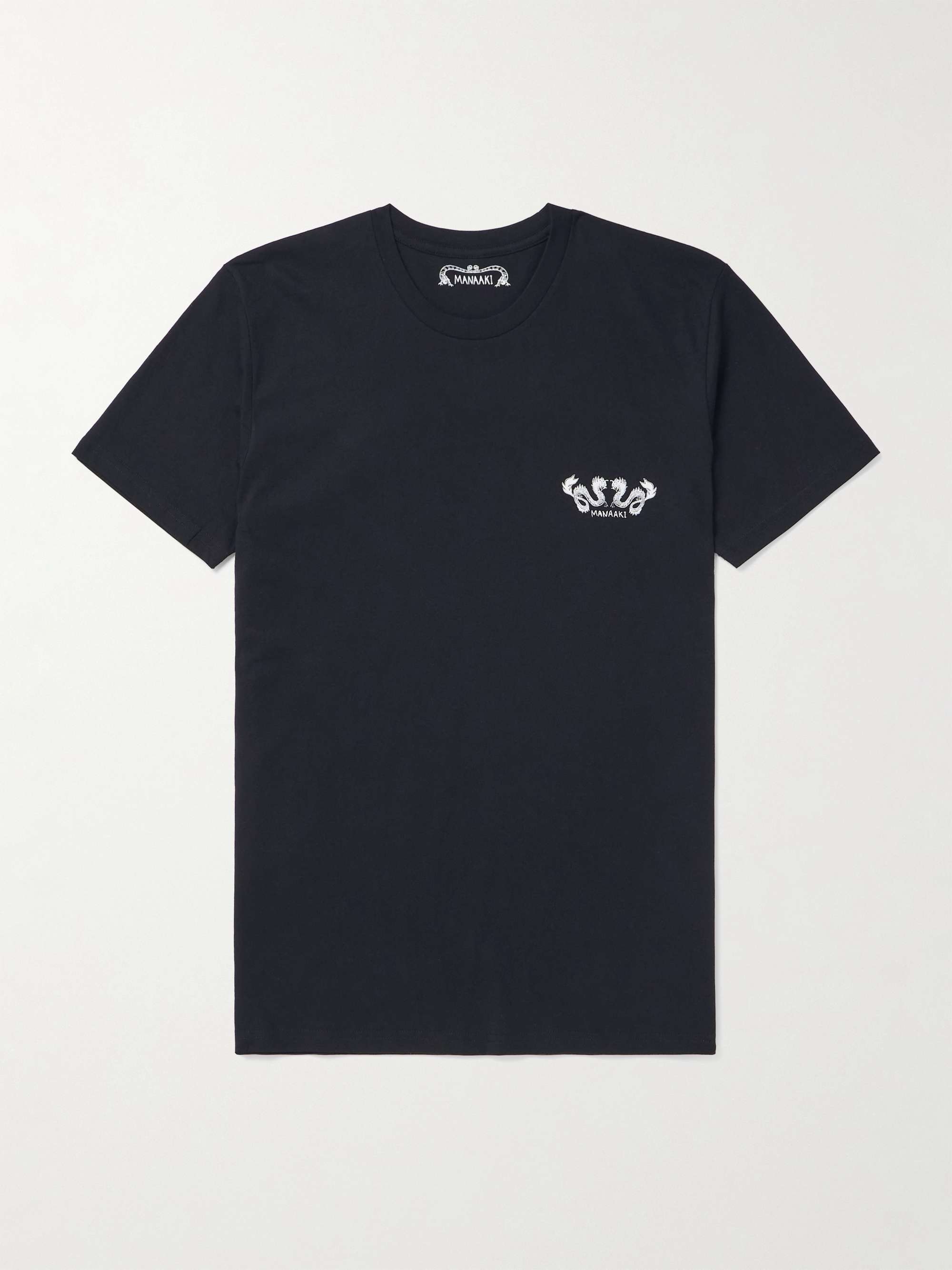 Taniwha Logo-Print Cotton-Jersey T-Shirt view