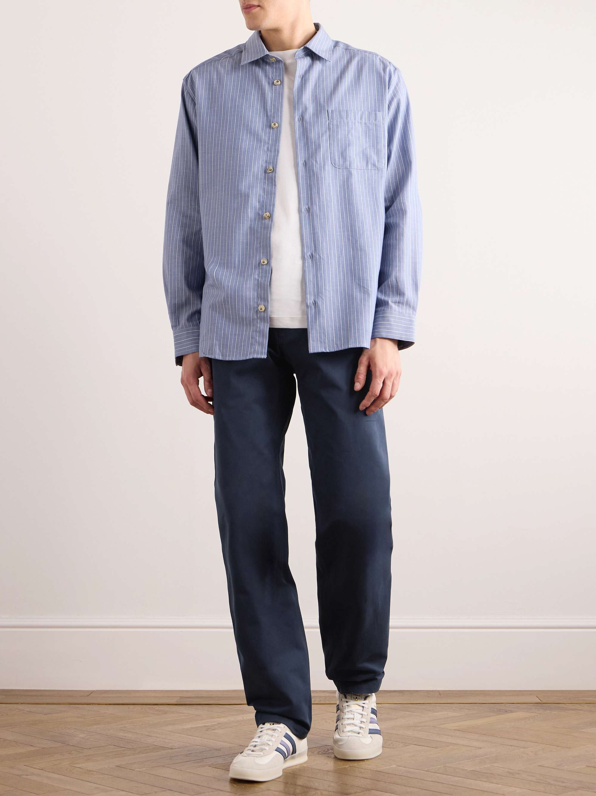 Chuck Straight-Leg Cotton-Twill Trousers view
