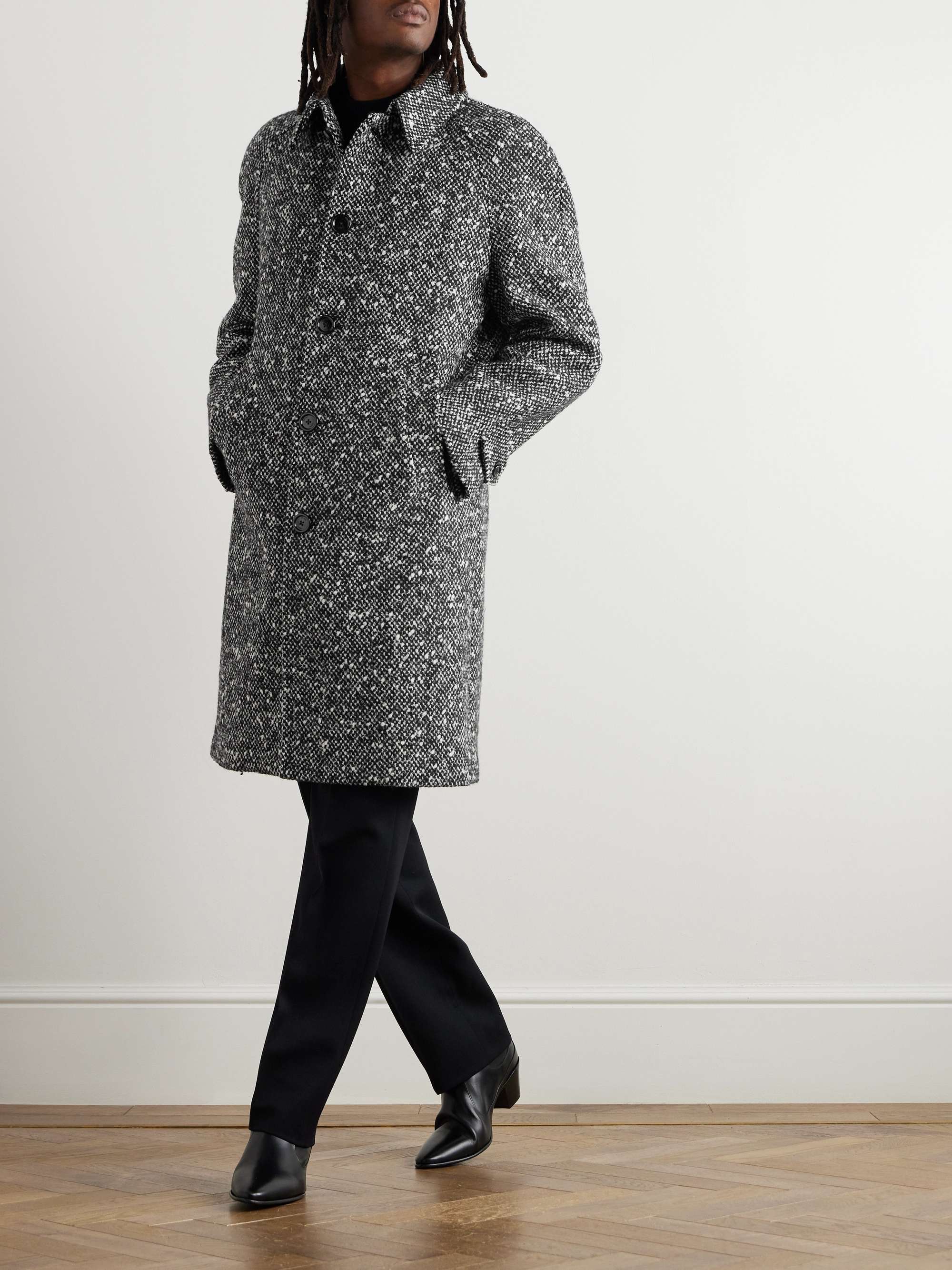 Wool-Blend Tweed Coat view