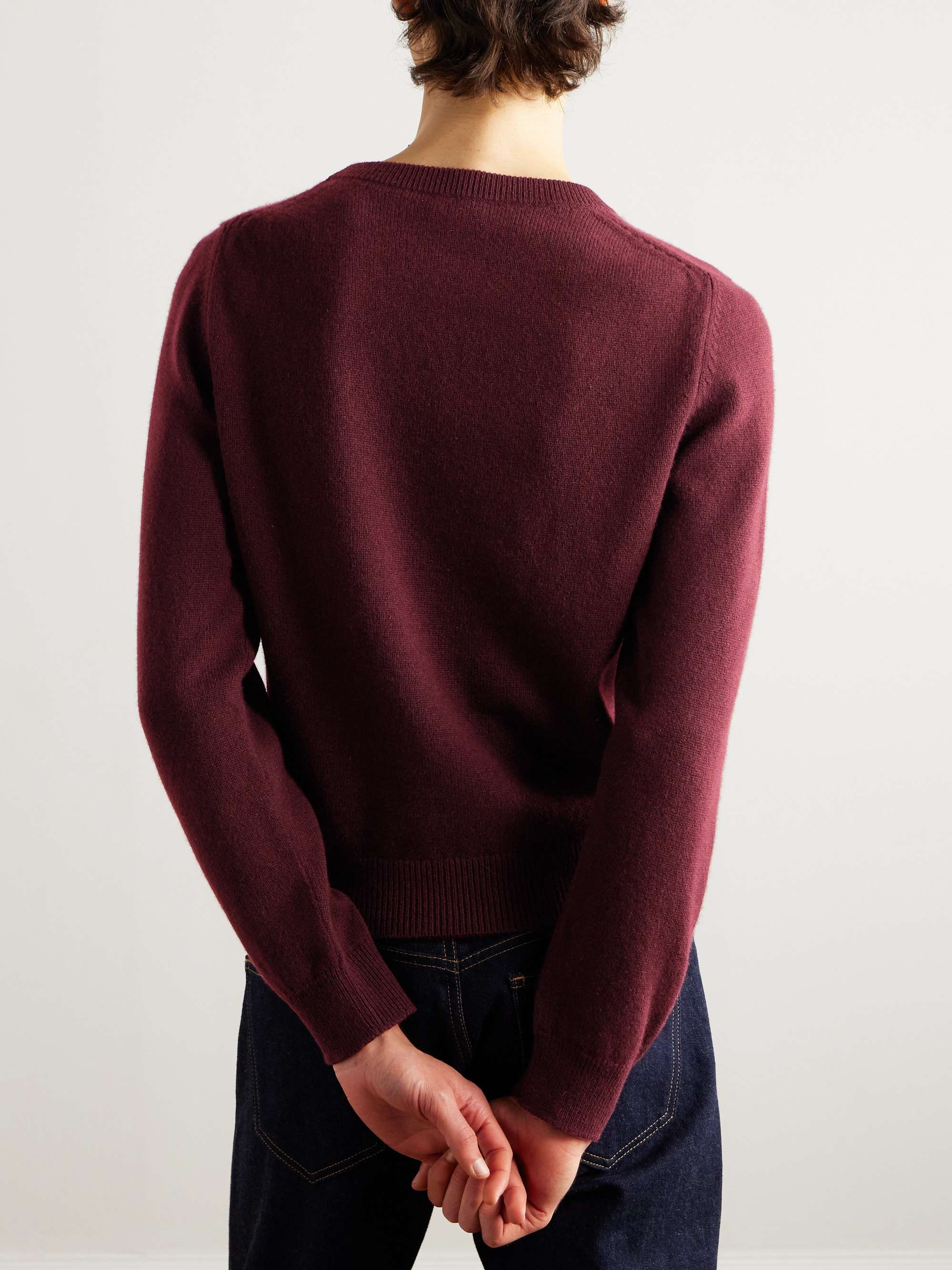 Logo-Embroidered Cashmere Sweater view