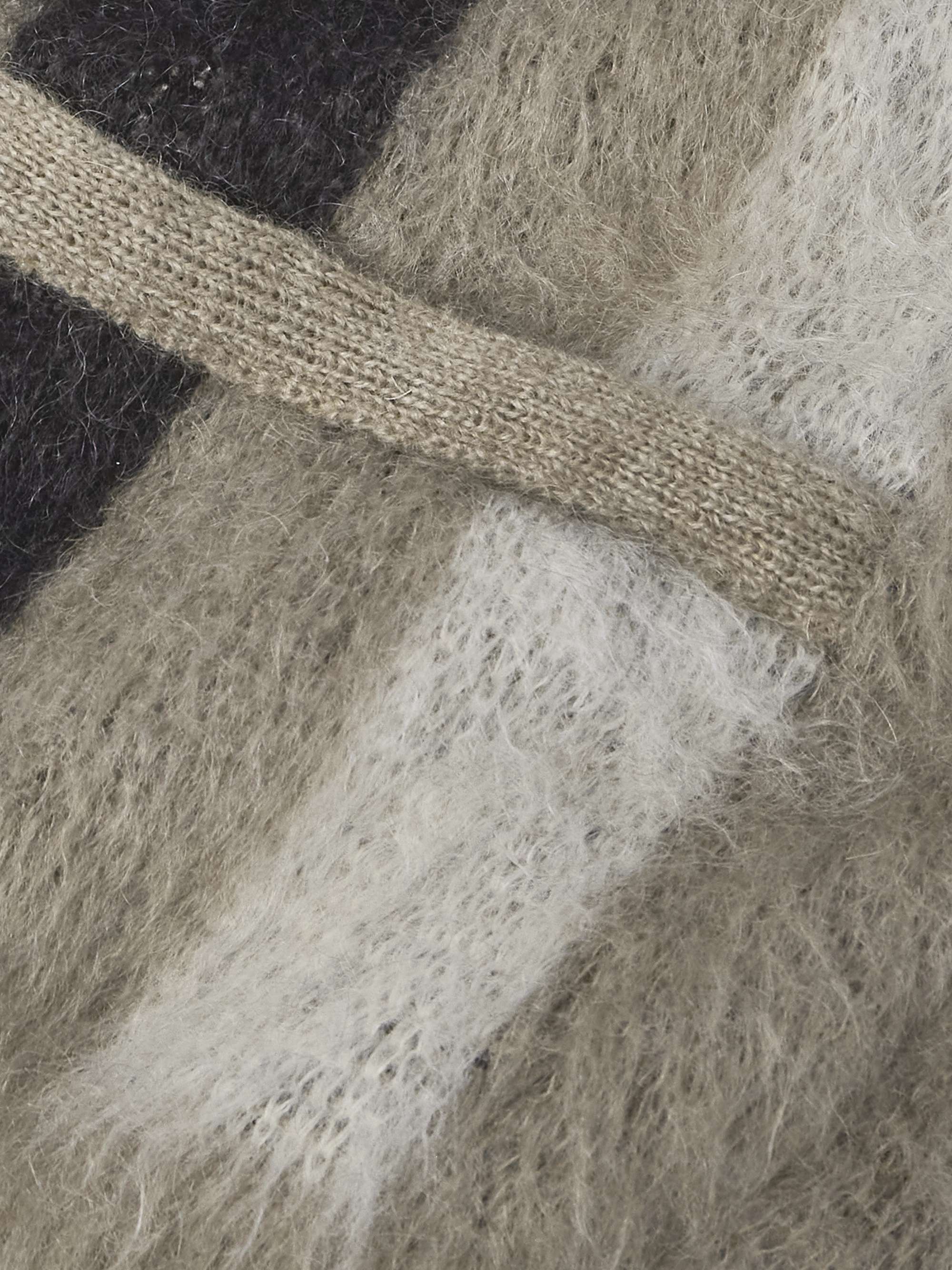 Striped Wool-Blend Cardigan view