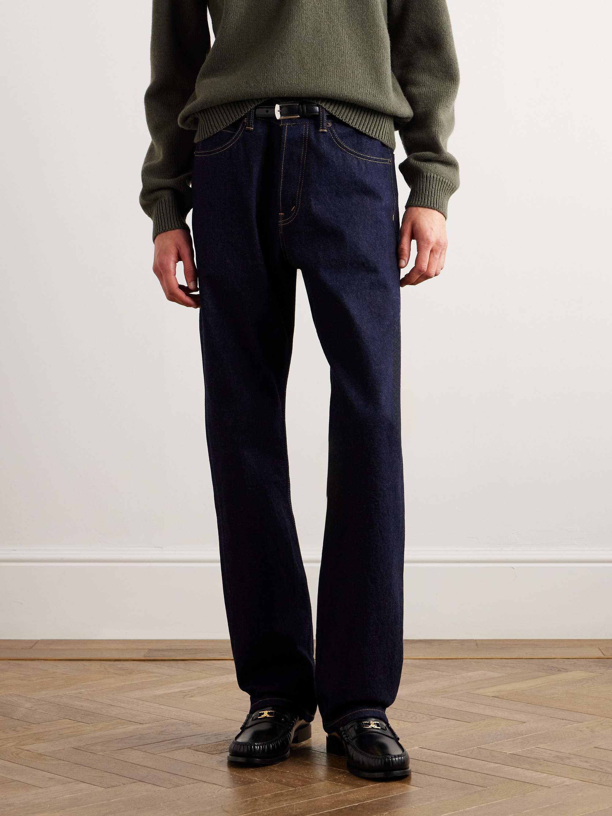 Kurt Slim-Fit Straight-Leg Selvedge Jeans view