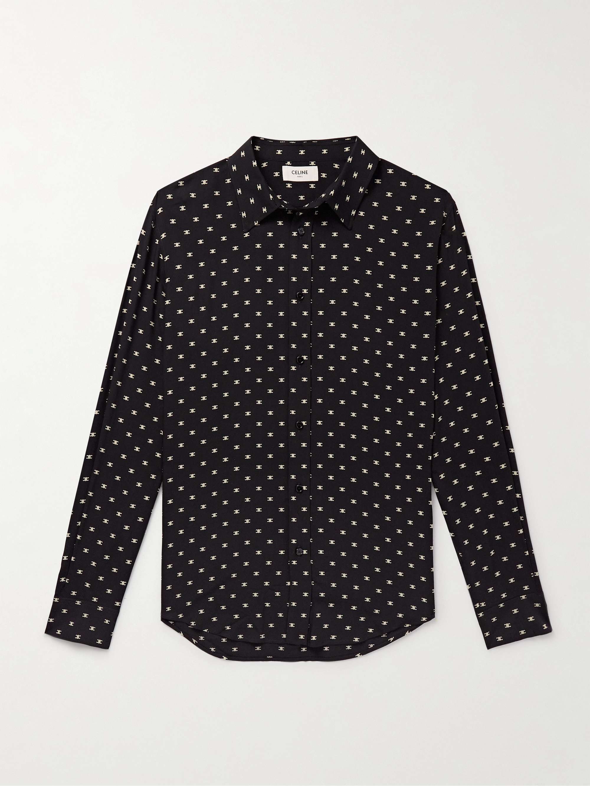 Logo-Print Woven Shirt view