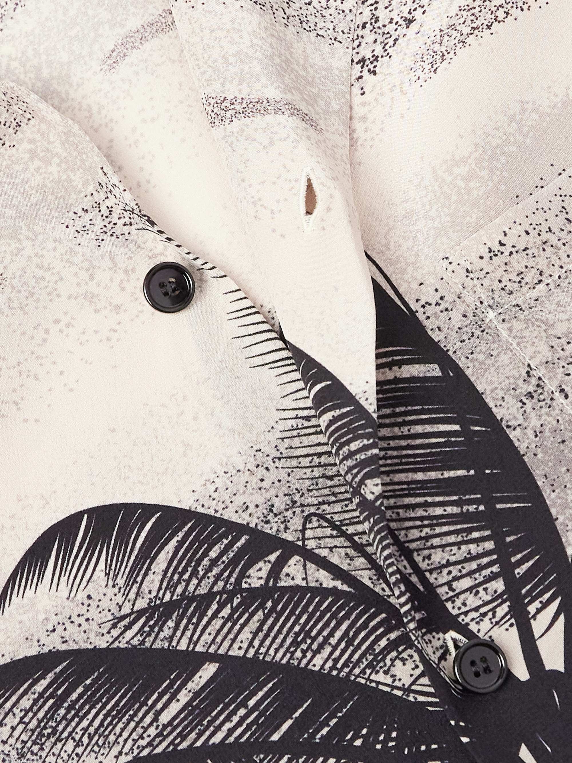 Hawaii Camp-Collar Printed Silk Crepe de Chine Shirt view