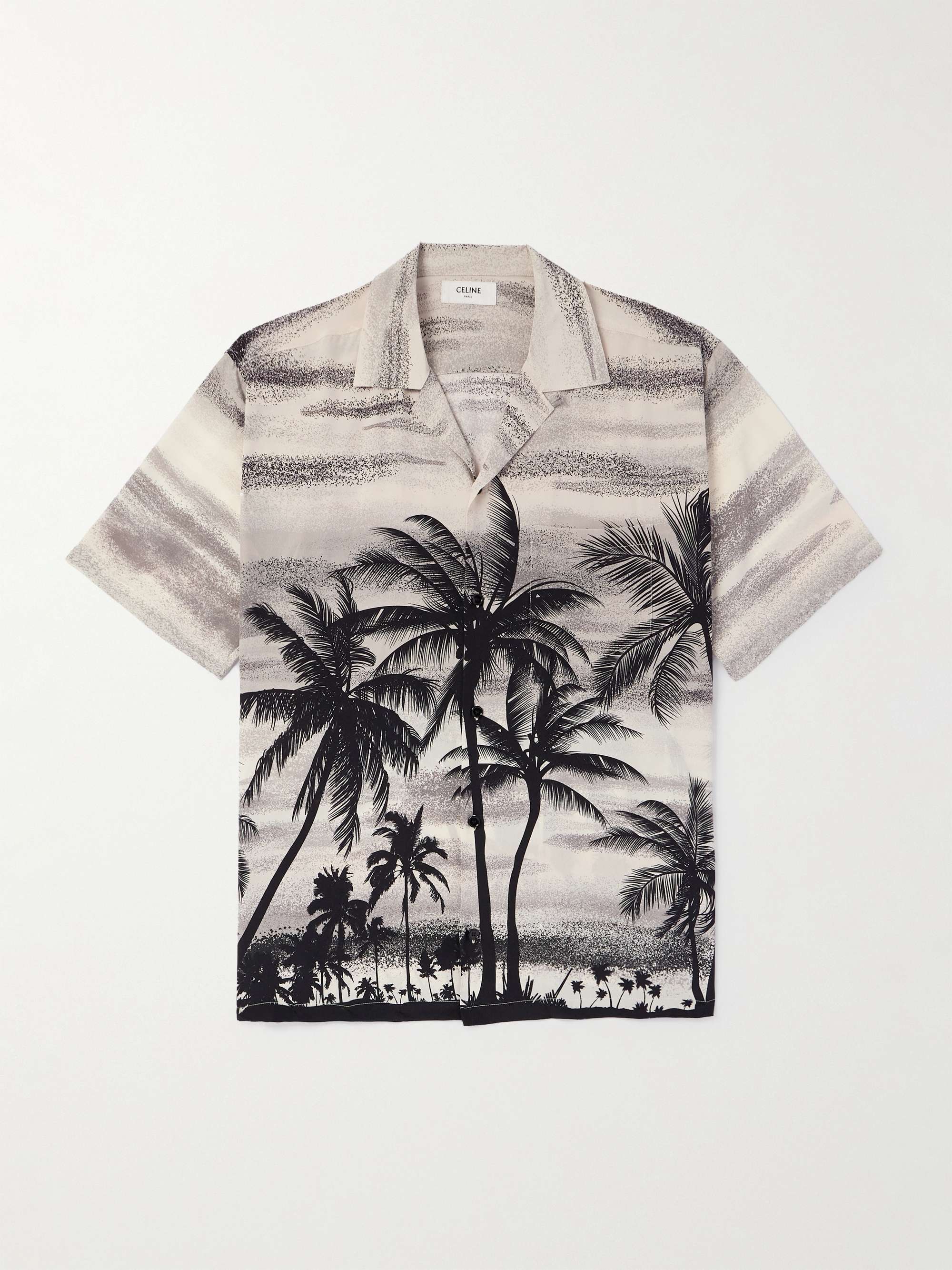 Hawaii Camp-Collar Printed Silk Crepe de Chine Shirt view