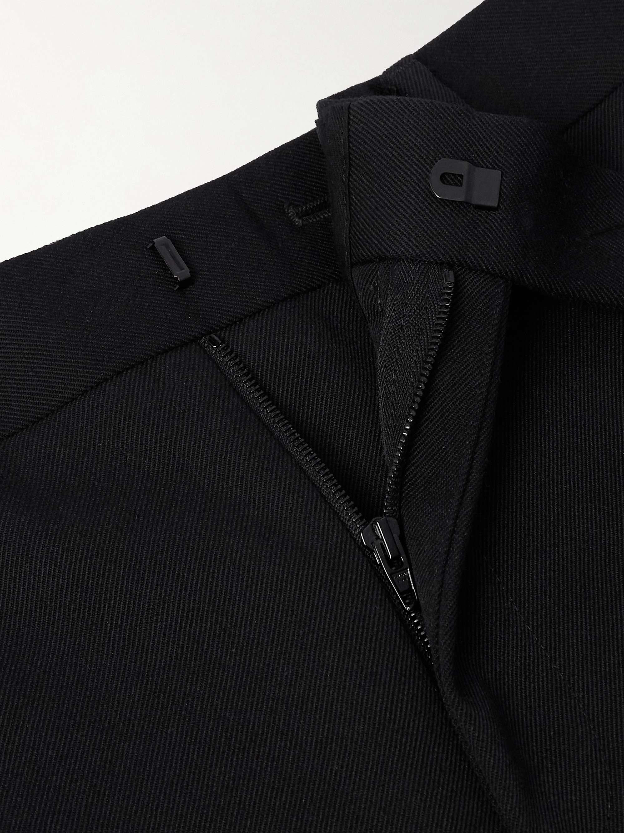 Slim-Fit Wool-Twill Trousers view