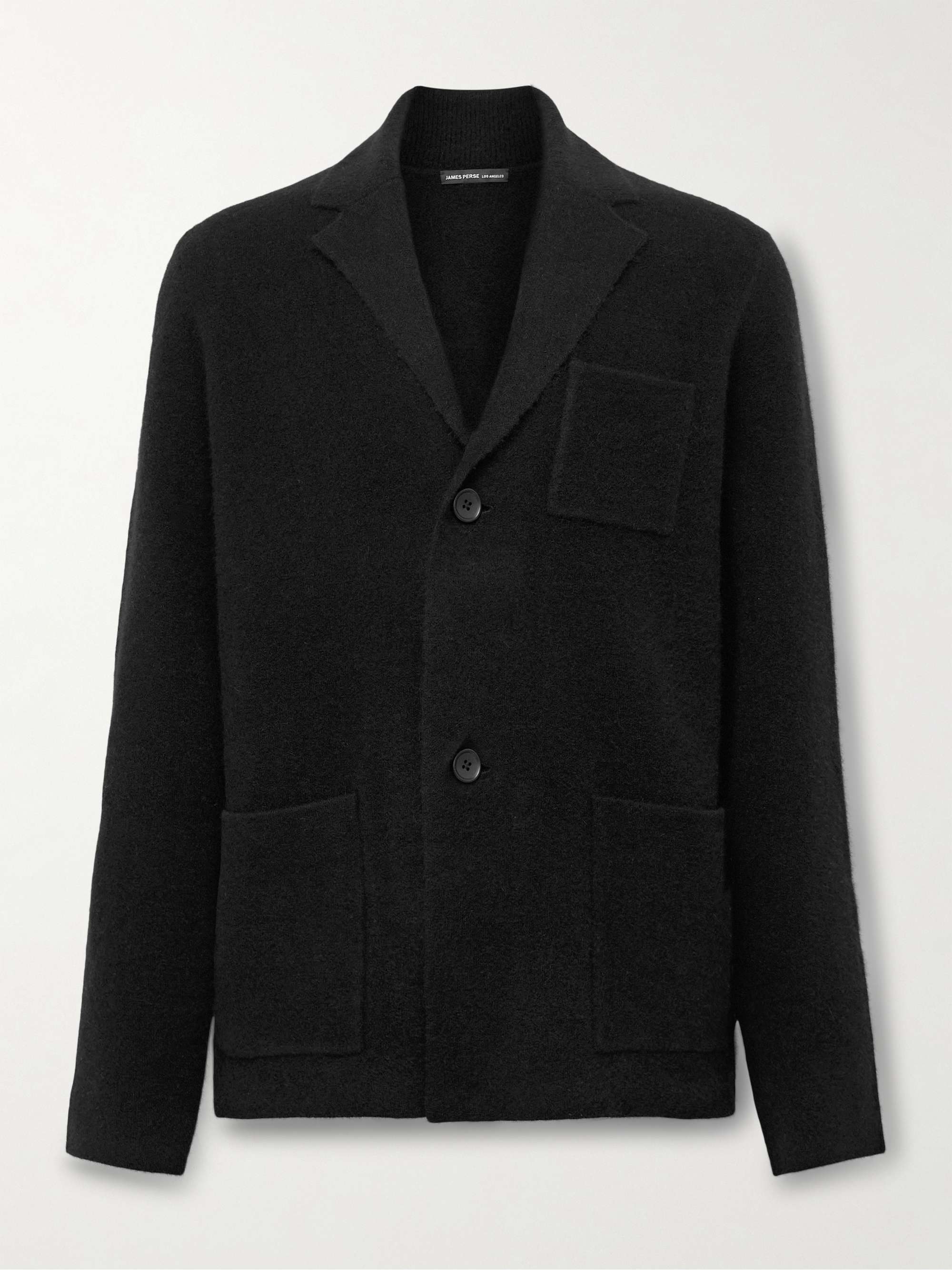 Unstructured Brushed-Knit Blazer view