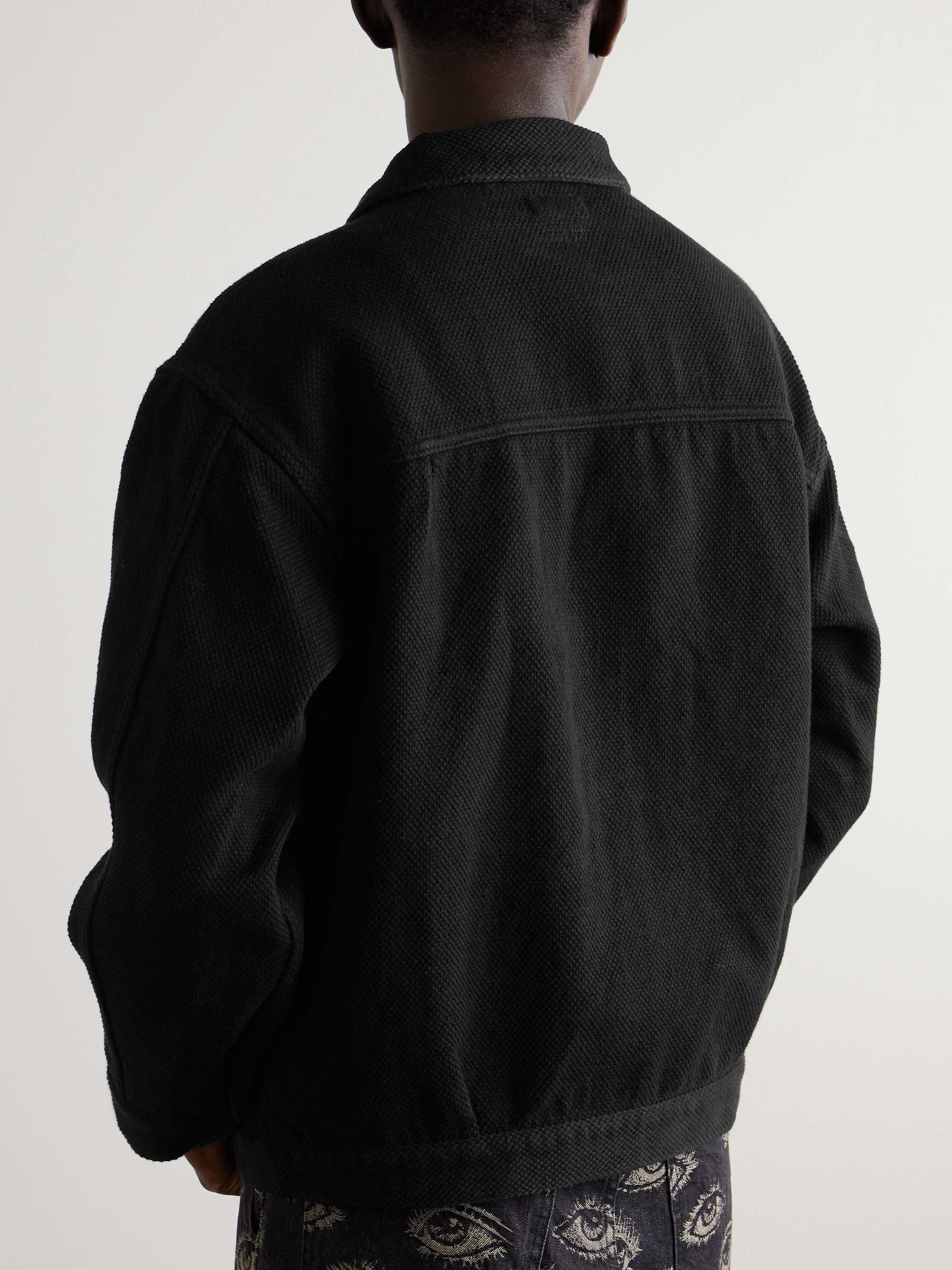 Sashiko Cotton-Canvas Trucker Jacket view