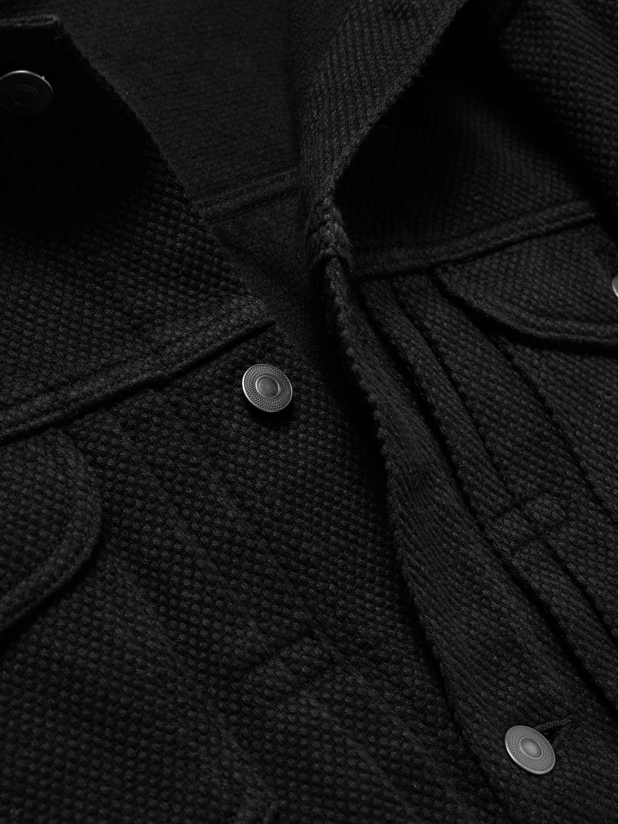 Sashiko Cotton-Canvas Trucker Jacket view