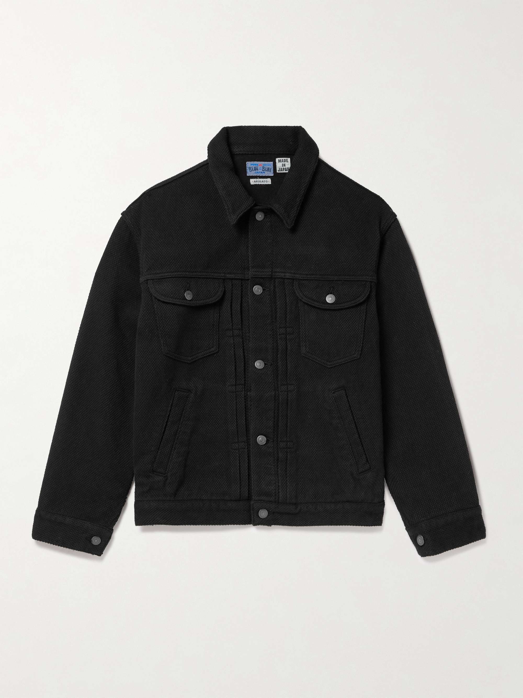 Sashiko Cotton-Canvas Trucker Jacket view
