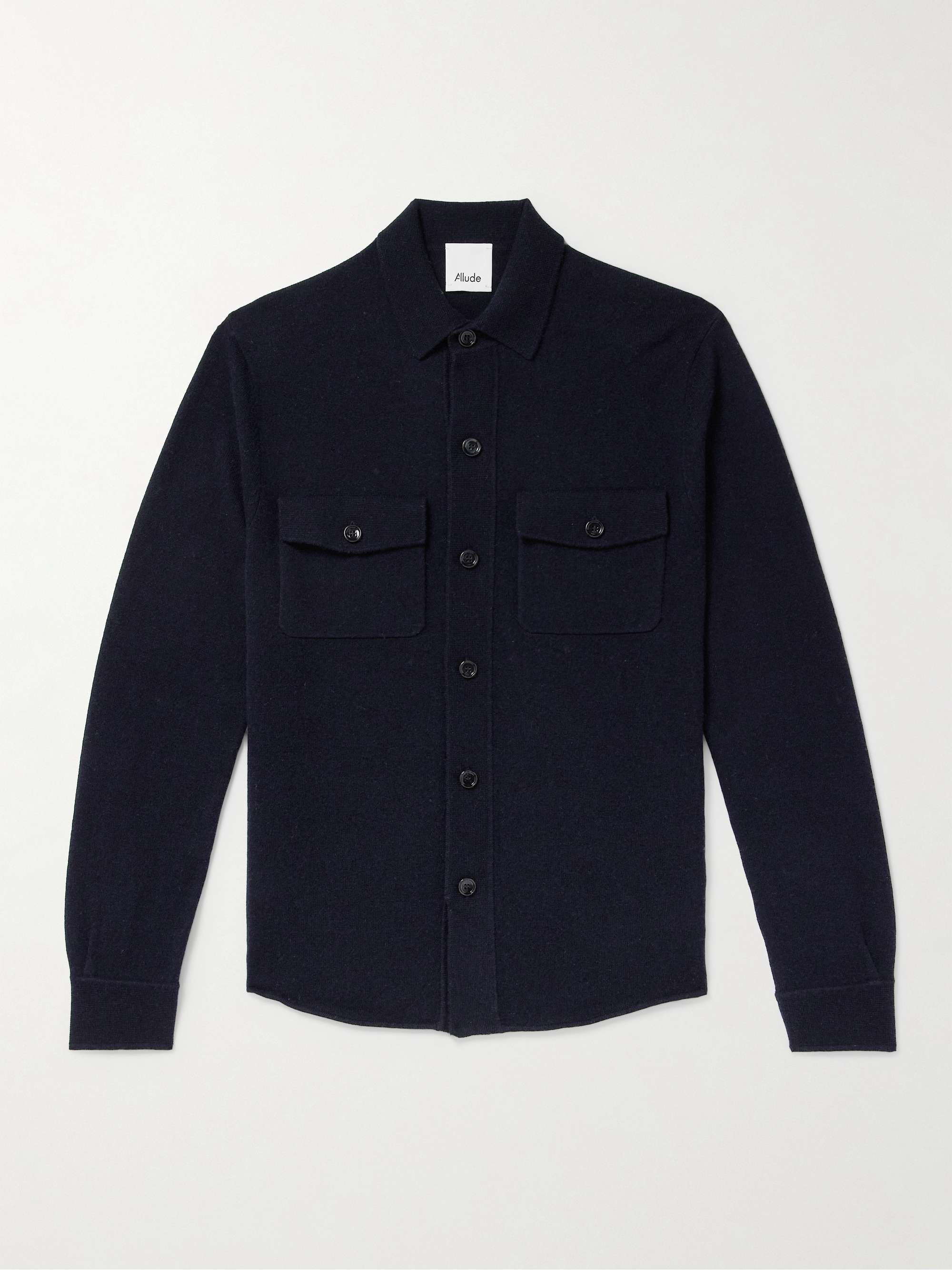 Wool and Cashmere-Blend Overshirt view