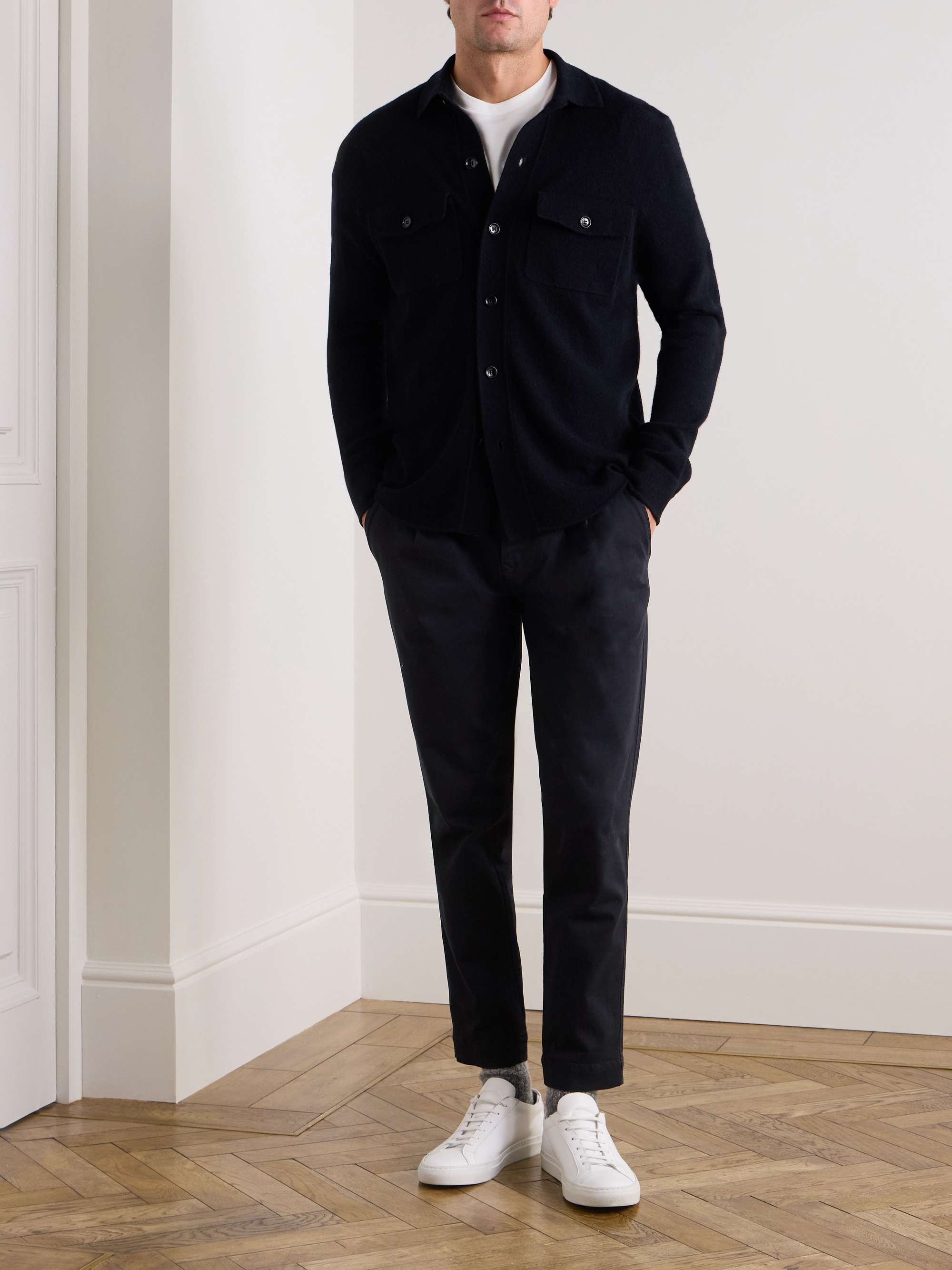 Wool and Cashmere-Blend Overshirt view