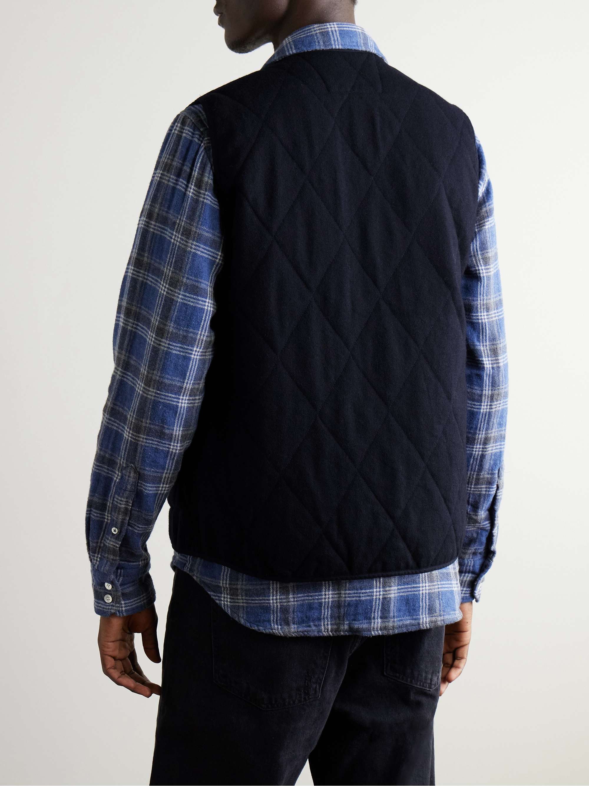 Vince Quilted Wool-Blend Gilet view