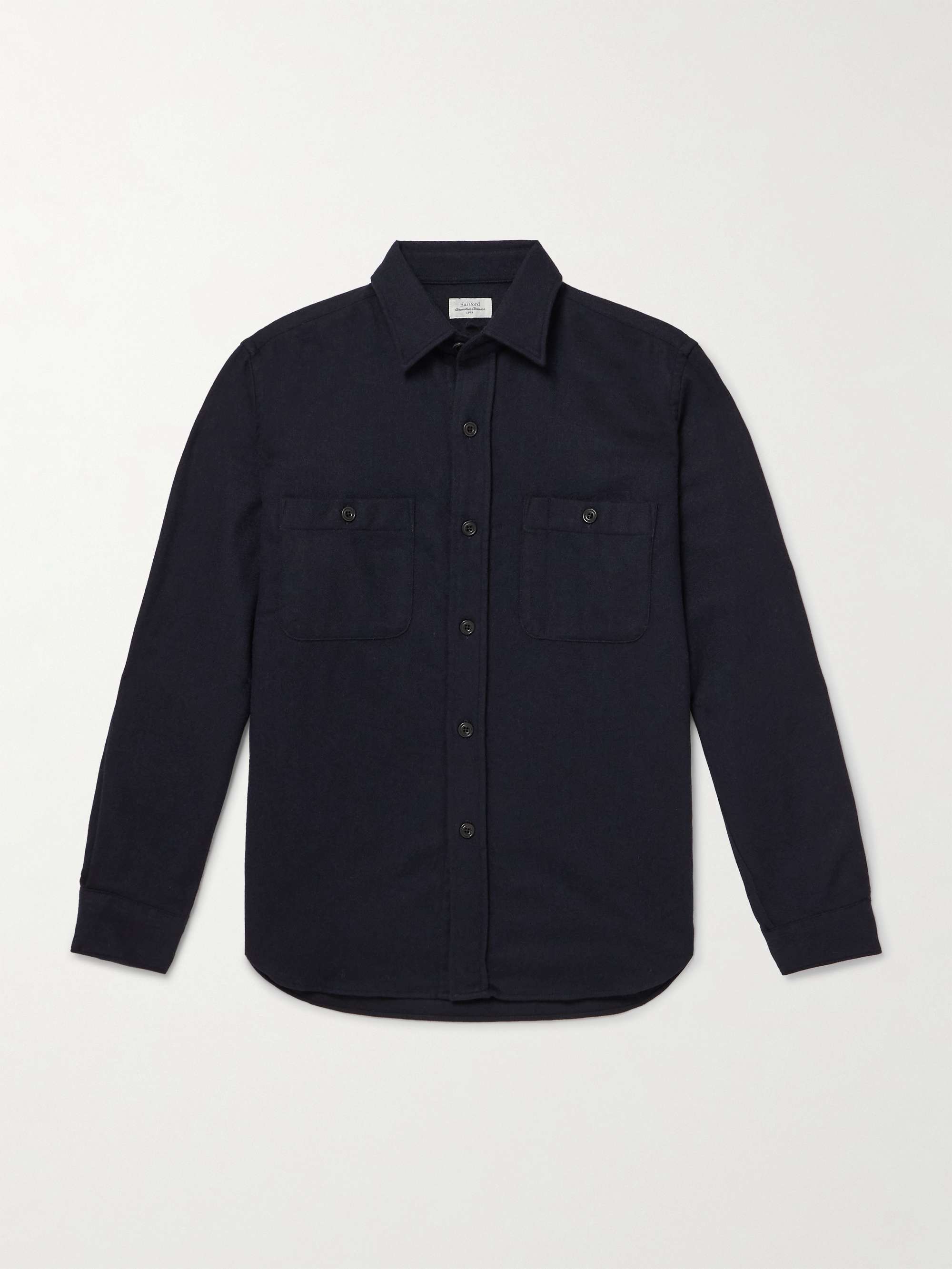 Percey Wool-Blend Flannel Shirt view