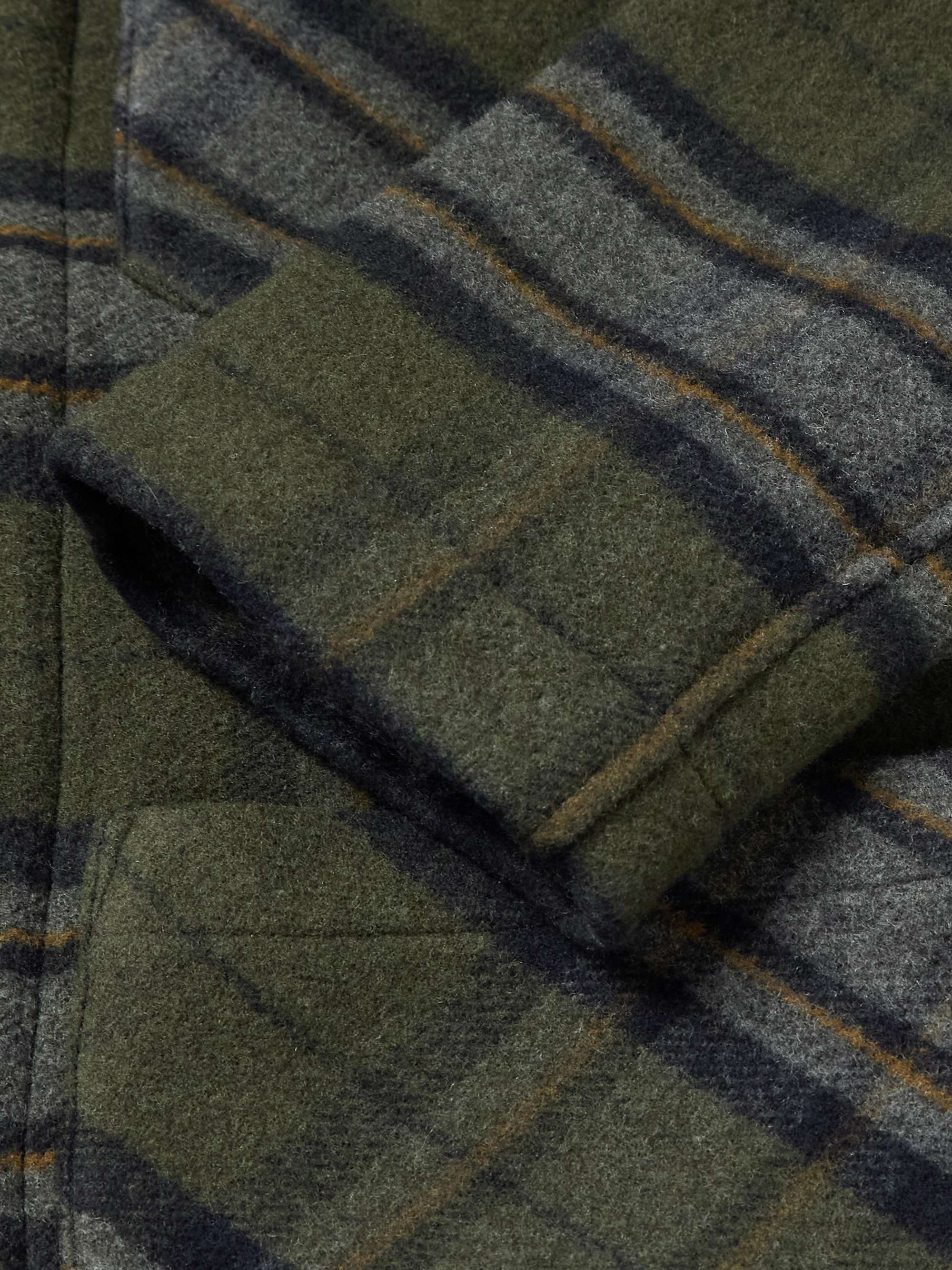 Perry Checked Recycled Wool-Blend Jacket view