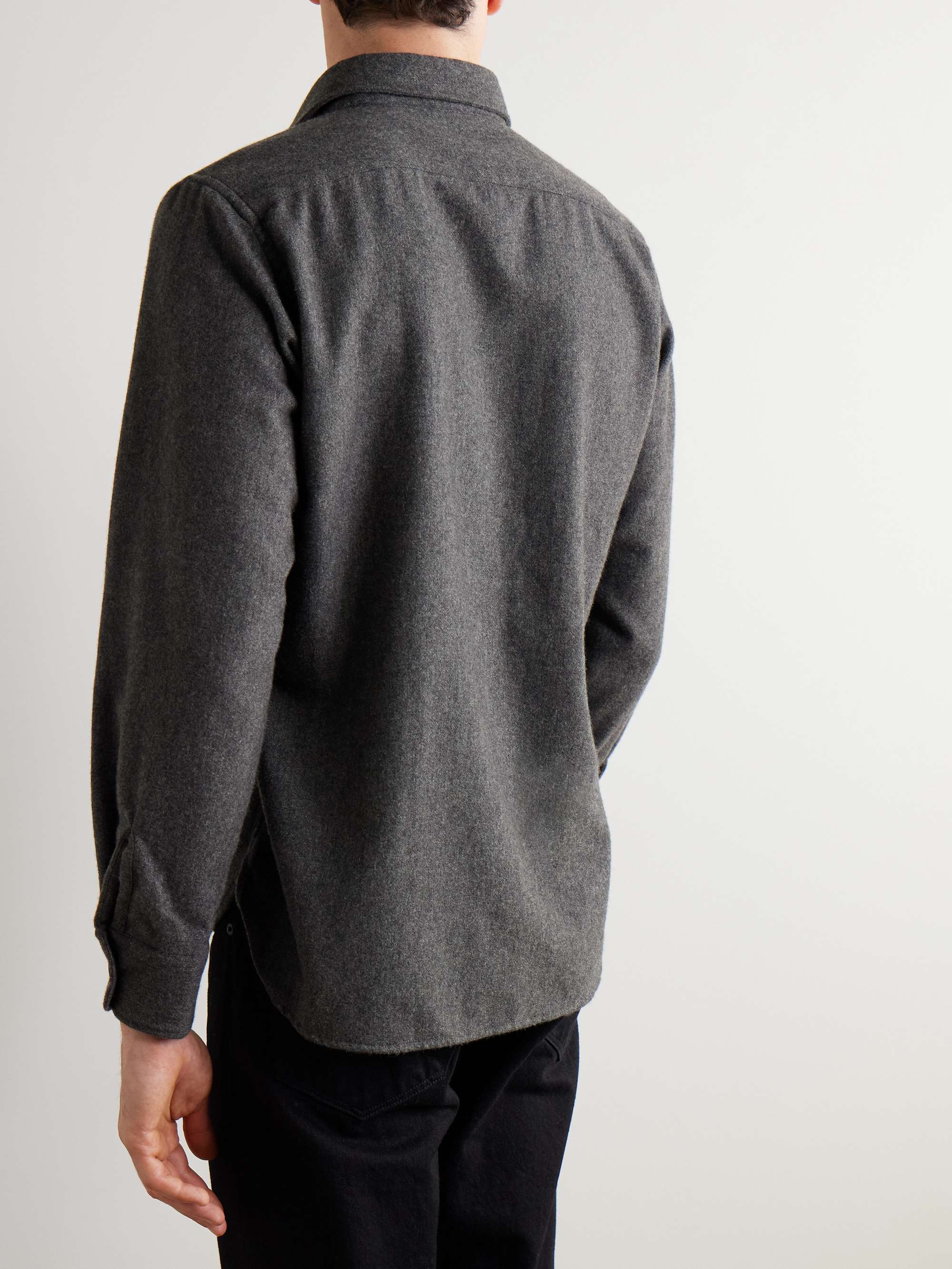 Percey Wool-Blend Flannel Overshirt view